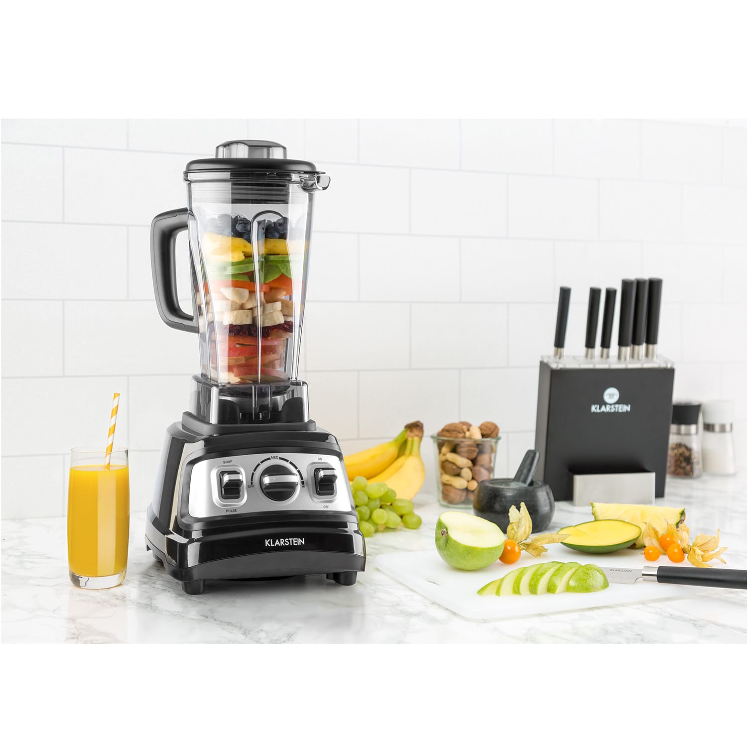 Herakles 3G, asztali turmixgép, levesek készítése, 1500 W, 2 PS, 2 l, BPA mentes 