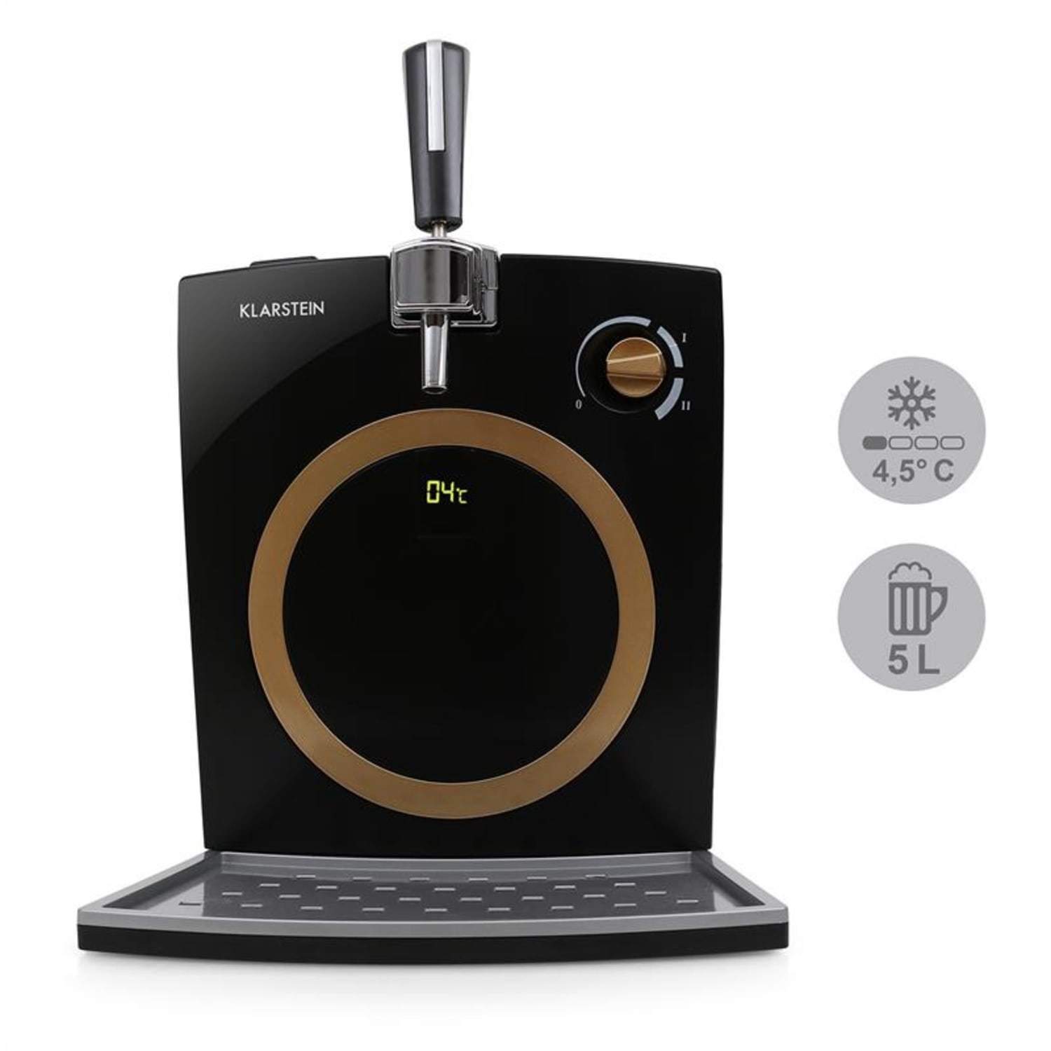 Hopfenthal Dispensador de cerveza Dorado sin CO2 5 L 