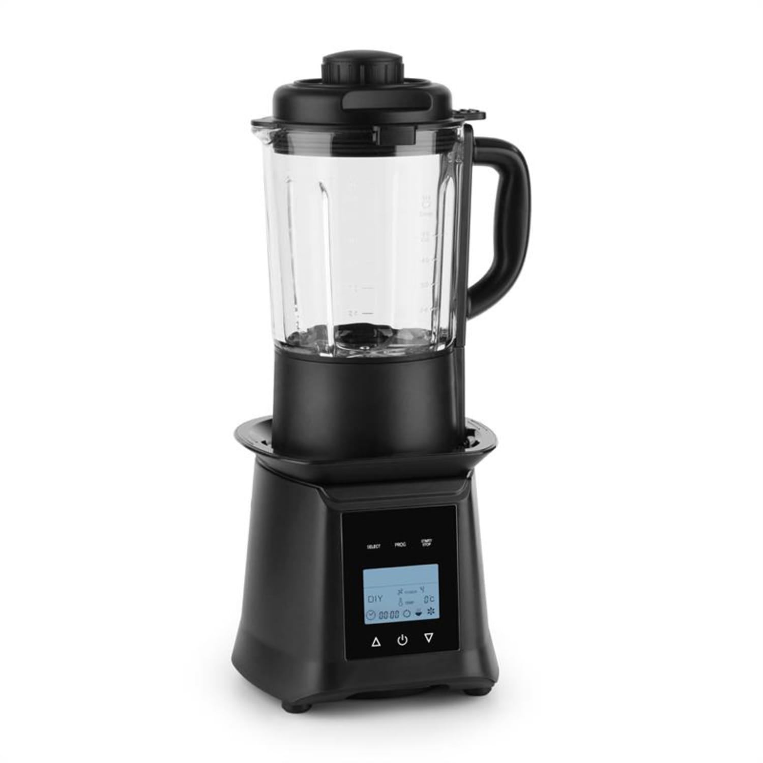 Klarstein Herakles Heat leves mixer, 1300W/1,7PS 900W, 1,75l, BPA-mentes, üveg, fekete Fekete