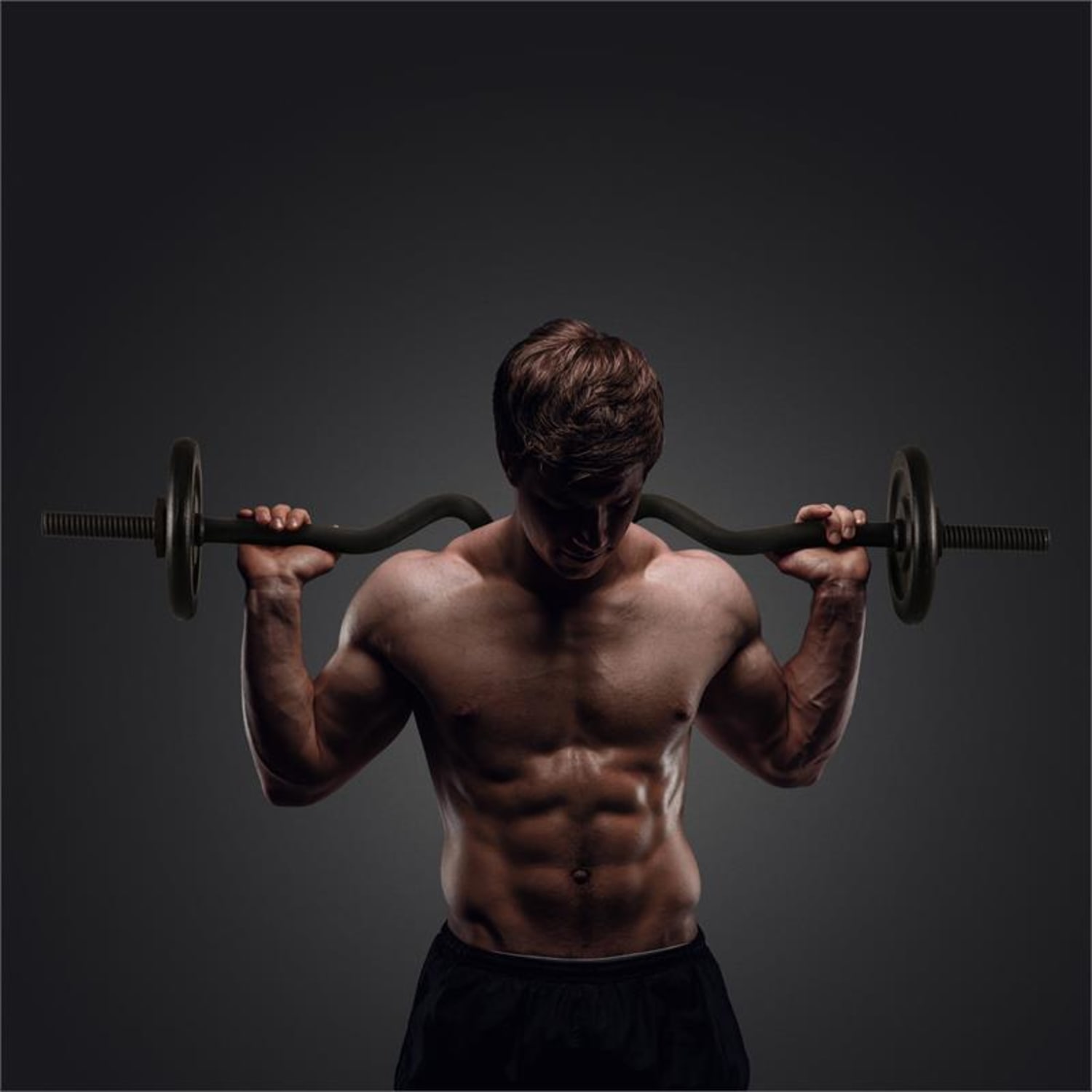 Accretor 120 SC Supercurl Bar axă unghiulară barbell, 120cm / 30mm / max.180 kg, oțel, negru Negru