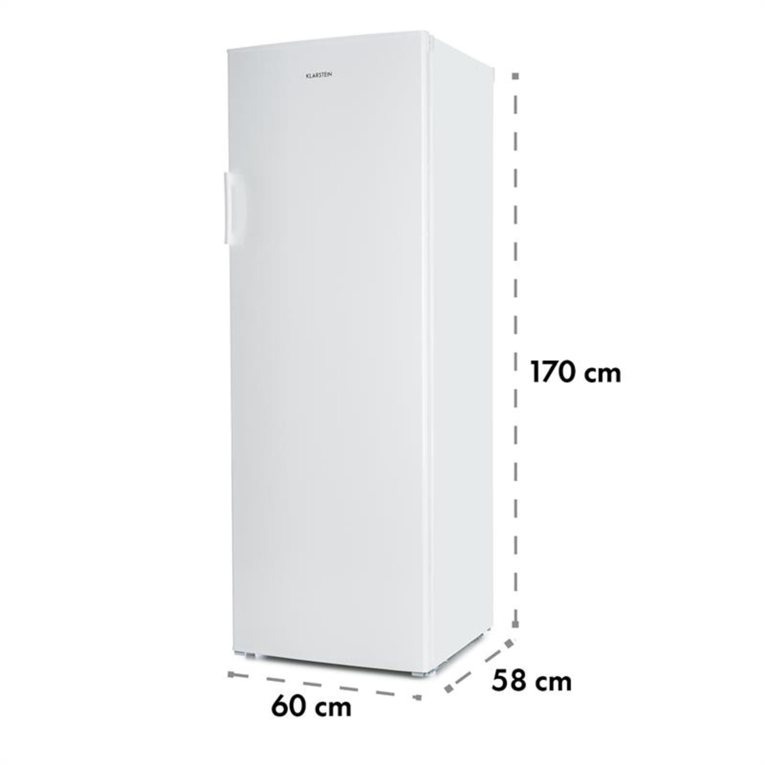 Iceblokk 225 zamrażarka szafa mroźnicza 212 l 7 poziomów 198 kWh/rok A++ biała 225 | Biały
