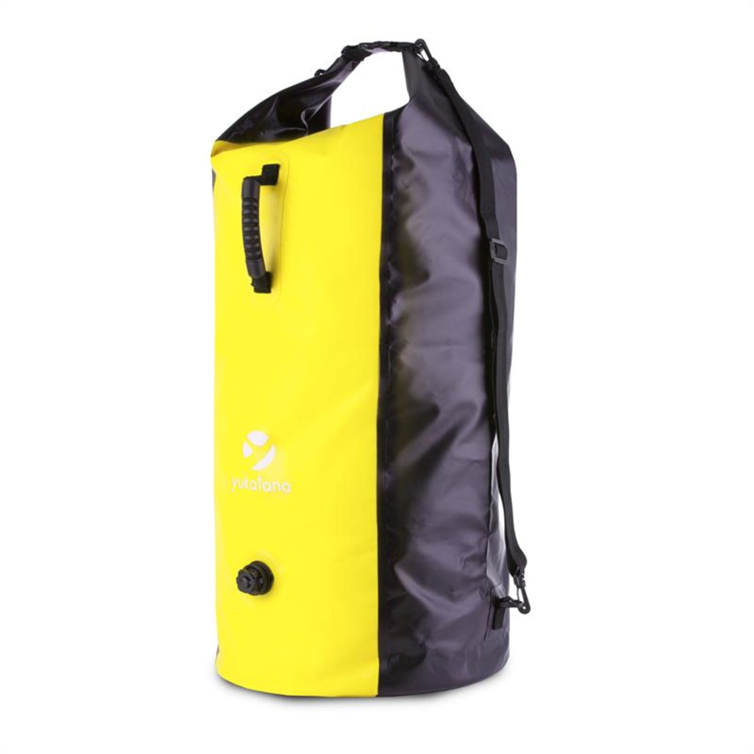 Quintono 100 trekking hátizsák, 100 liter, vízálló, fekete/sárga Sárga