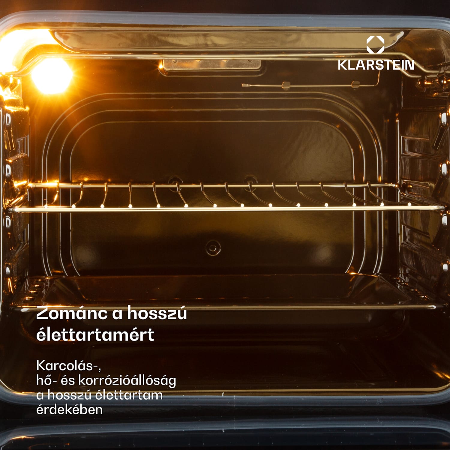 Vilhelmine, beépített sütő, 55 l, A energiahatékonysági osztály, fekete Fekete