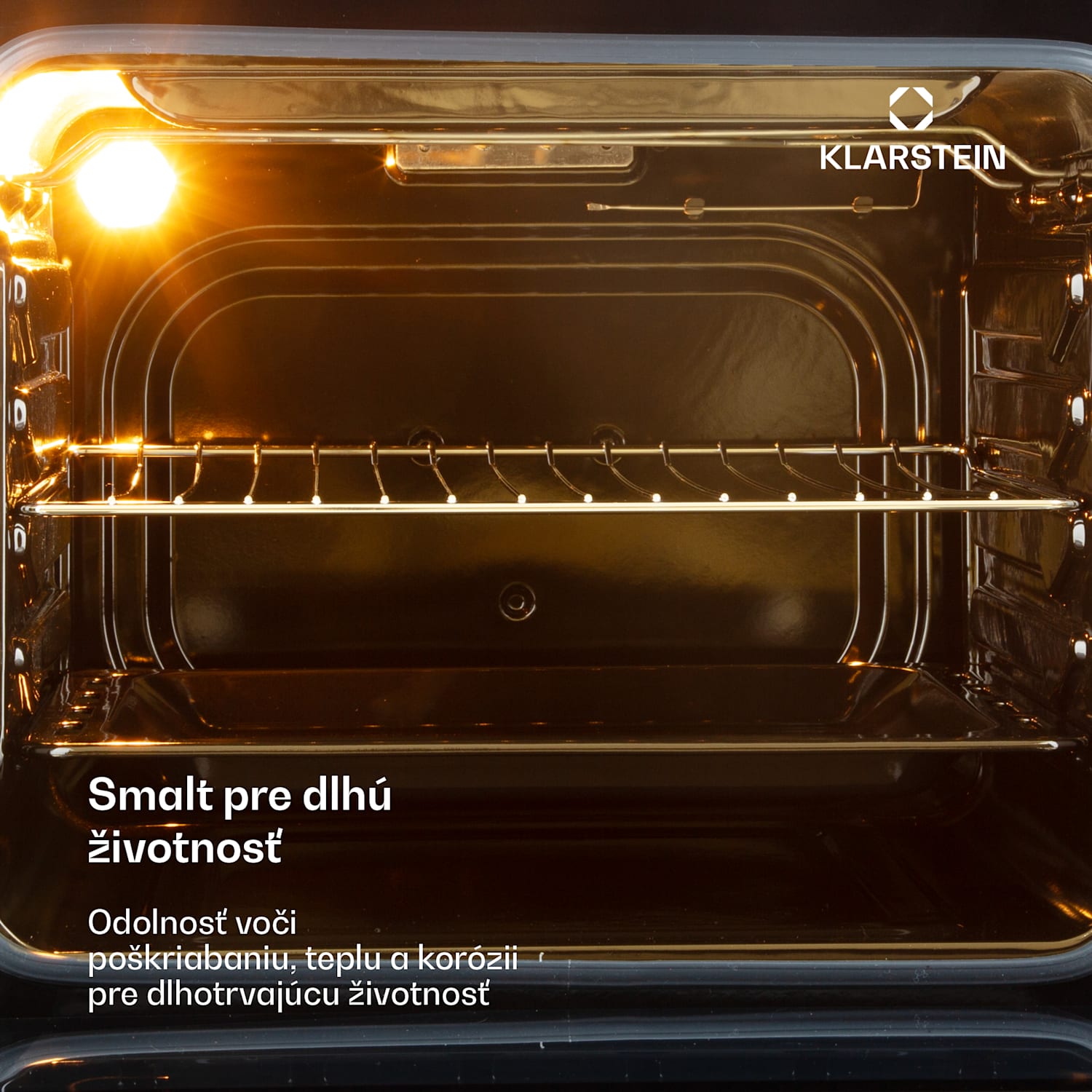 Vilhelmine, vstavaná rúra, 55 l, energet. trieda A, čierna Čierna