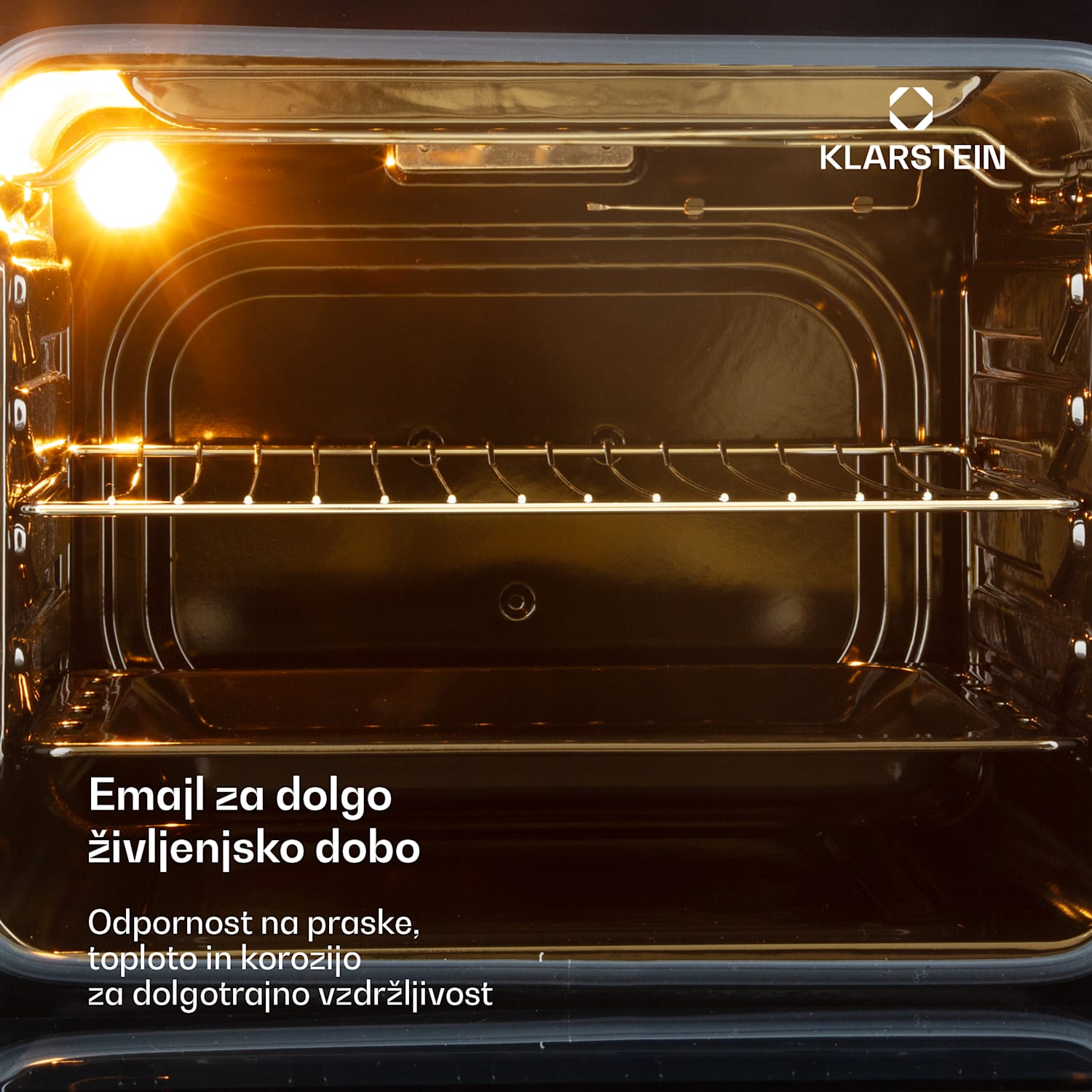 Vilhelmine Backofen 55 l Črna pečica, vgradna, energetski razred A Črna