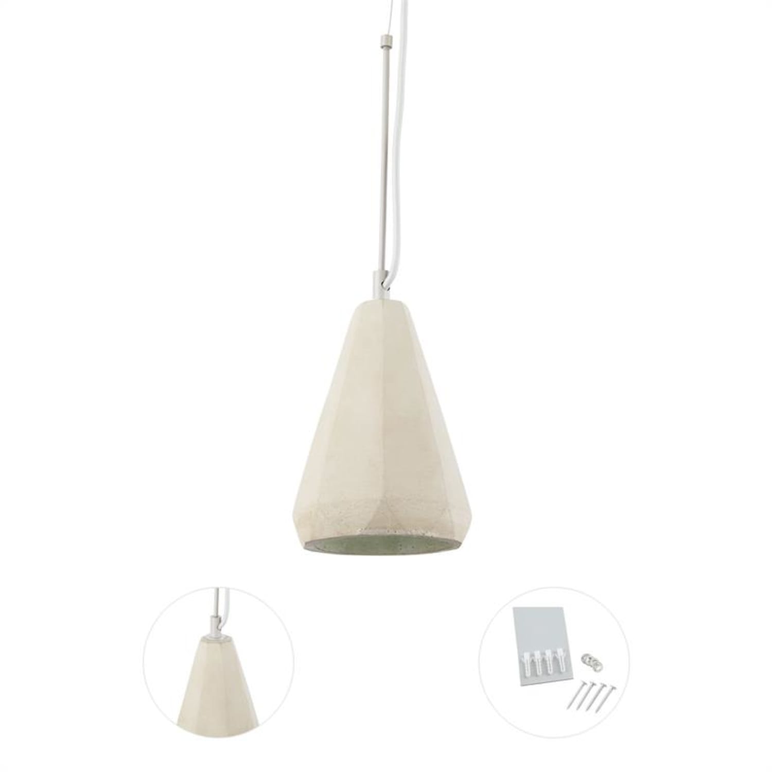 Sonnenstein Studie 63, betonowa lampa wisząca, styl industrialny