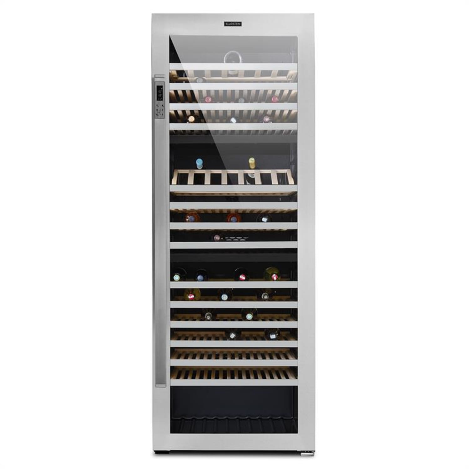 Botella Trium 3-Zonen-Weinkühlschrank 617l Klasse B UV-Glas Edelstahl 