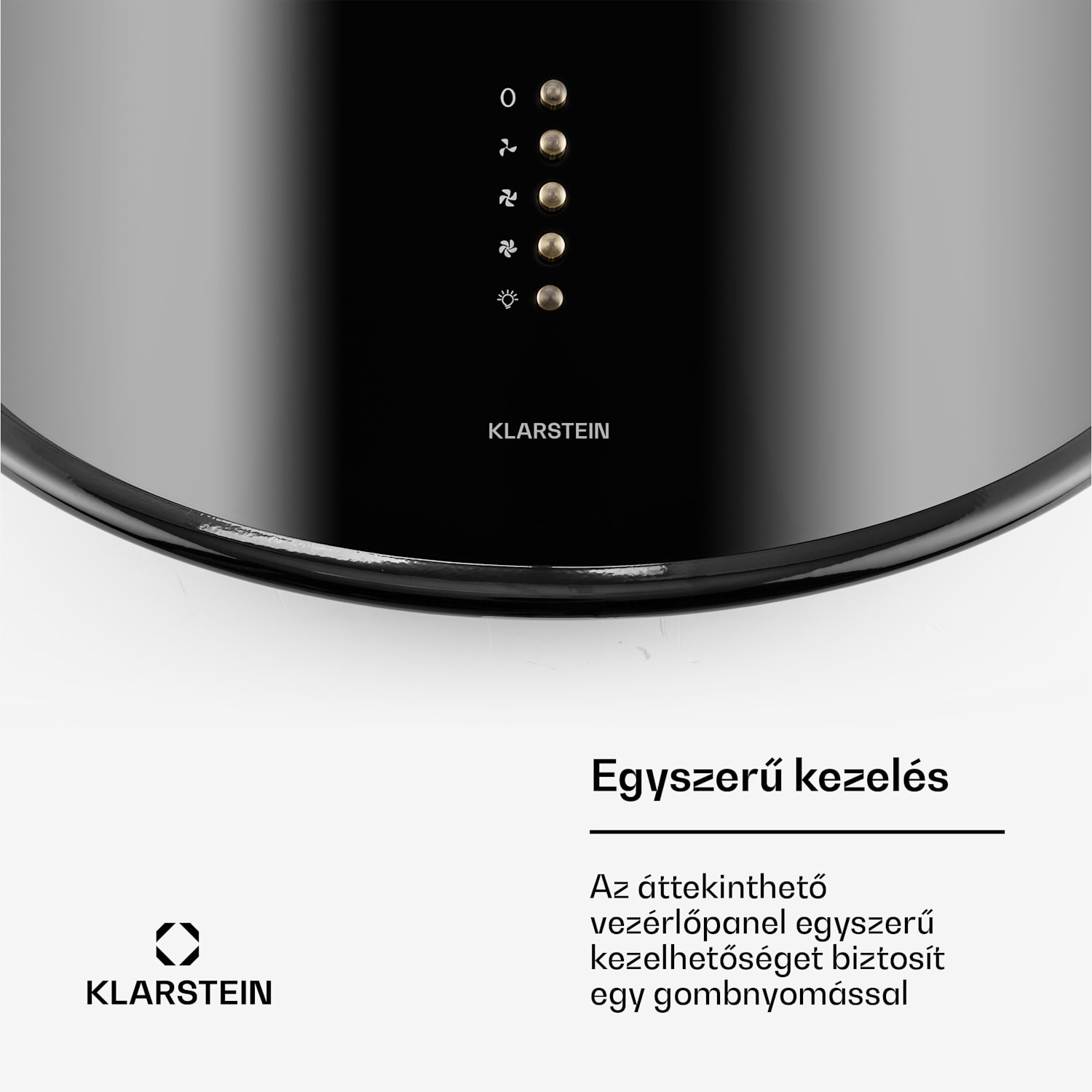 Lumio Neo, retró kéményes páraelszívó, 60 cm, 610 m³/ó, nemesacél, fekete Fekete