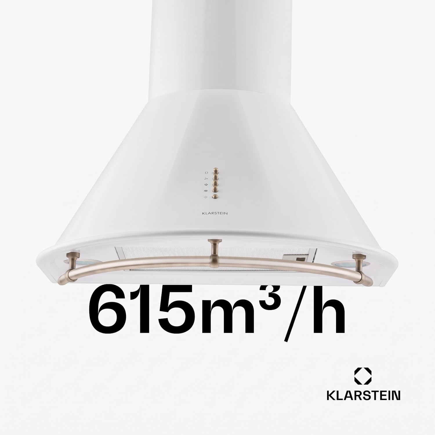 Lumio Neo retro-liesituuletin 60 cm 614 m³/h ruostumatonta terästä valkoinen 600 m³/h | Valkoinen