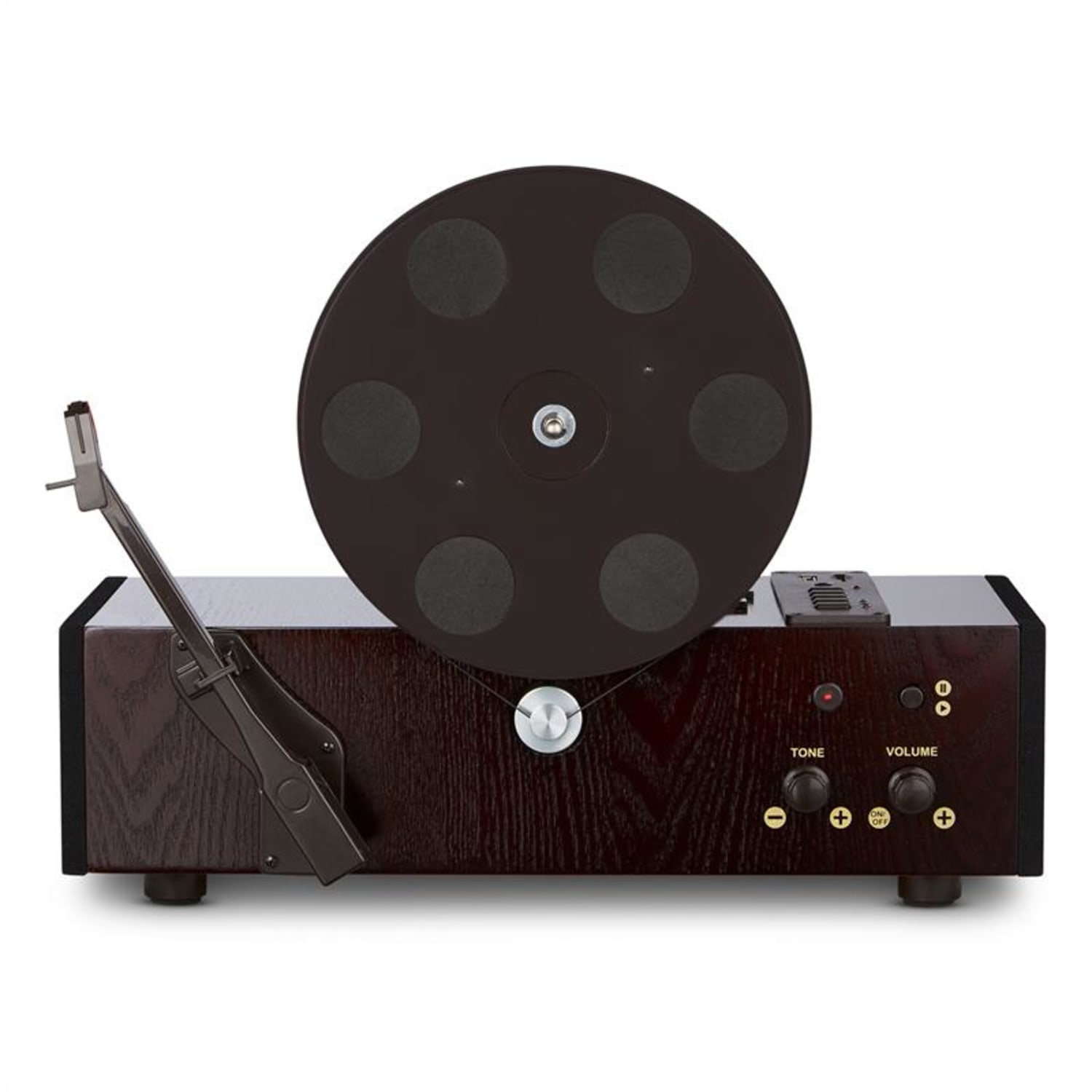 Vertical verticale platenspeler 33/45/78 toeren/min USB SD MP3 encoder - kersen 