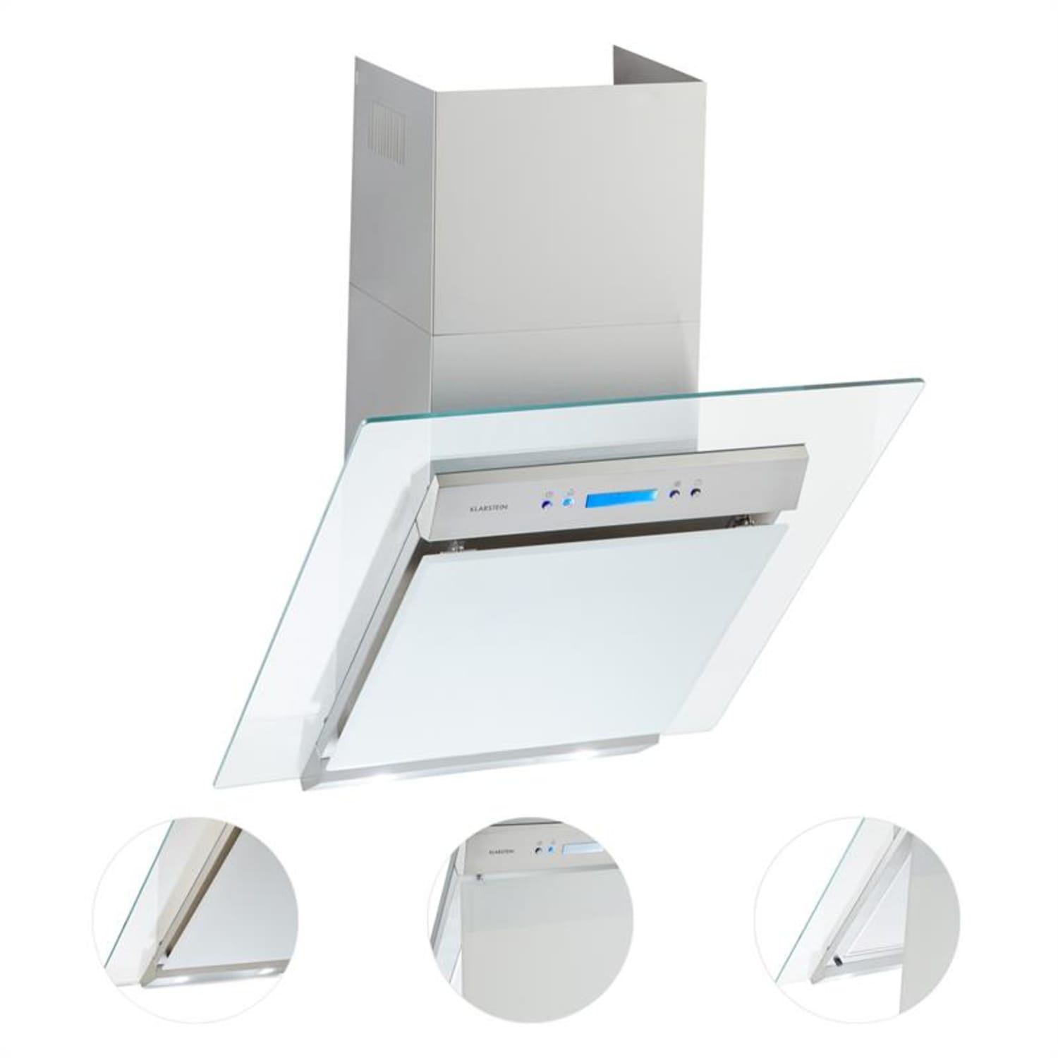 Skycook, sklo, digestor, 60 cm, 640 m³/h, trieda A, ušľachtilá oceľ 