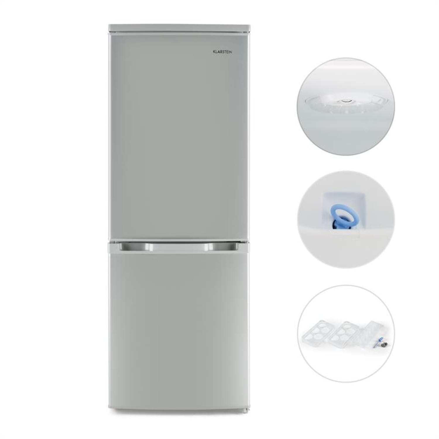 Bigpack Frigorífico c/Congelador 160 Litros Categoria de Eficiência energética A ++ Prateado