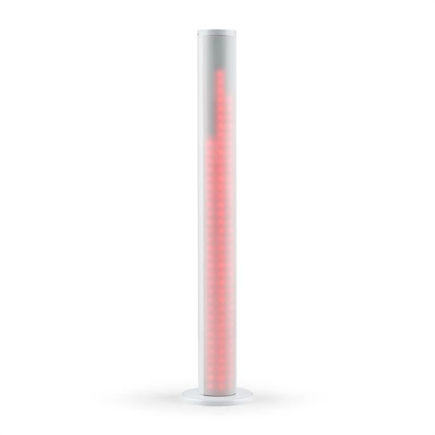 Light Up Tower Speaker Enceinte colonne 2 x 7 W (RMS) Bluetooth LED USB FM – blanc Blanc