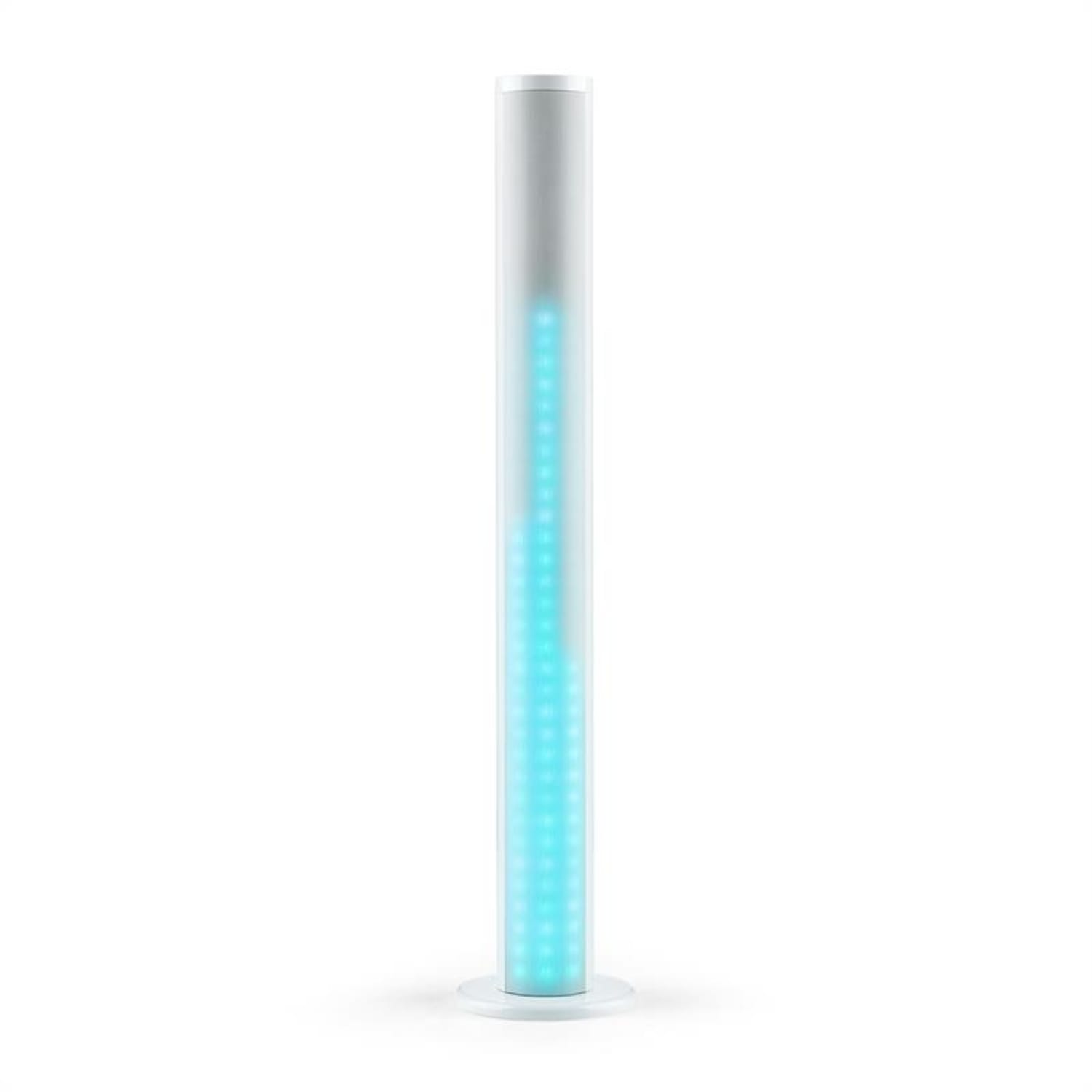 Light Up Tower Speaker Enceinte colonne 2 x 7 W (RMS) Bluetooth LED USB FM – blanc Blanc