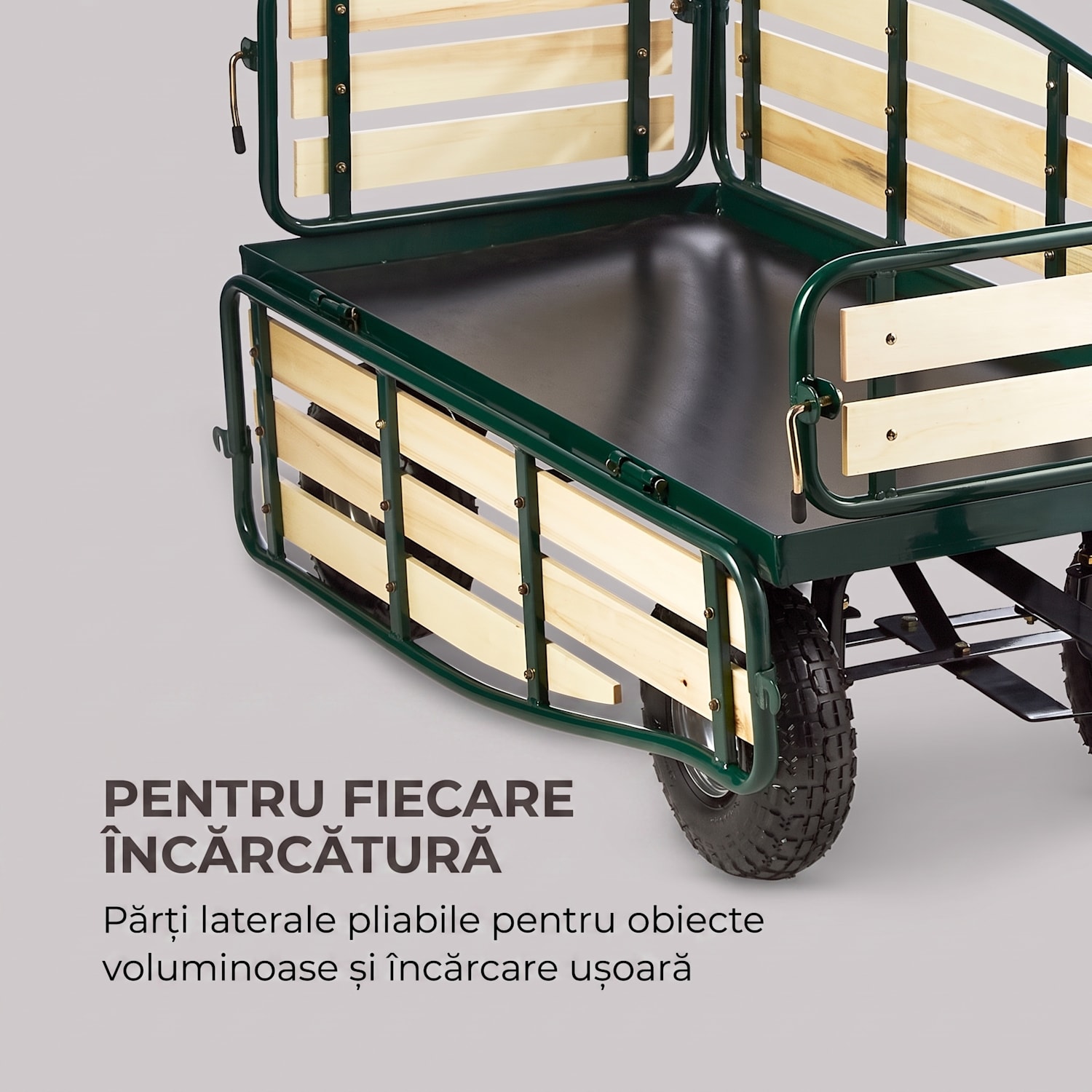 Ventura carucior pionieri, sarcină 300 kg Verde închis