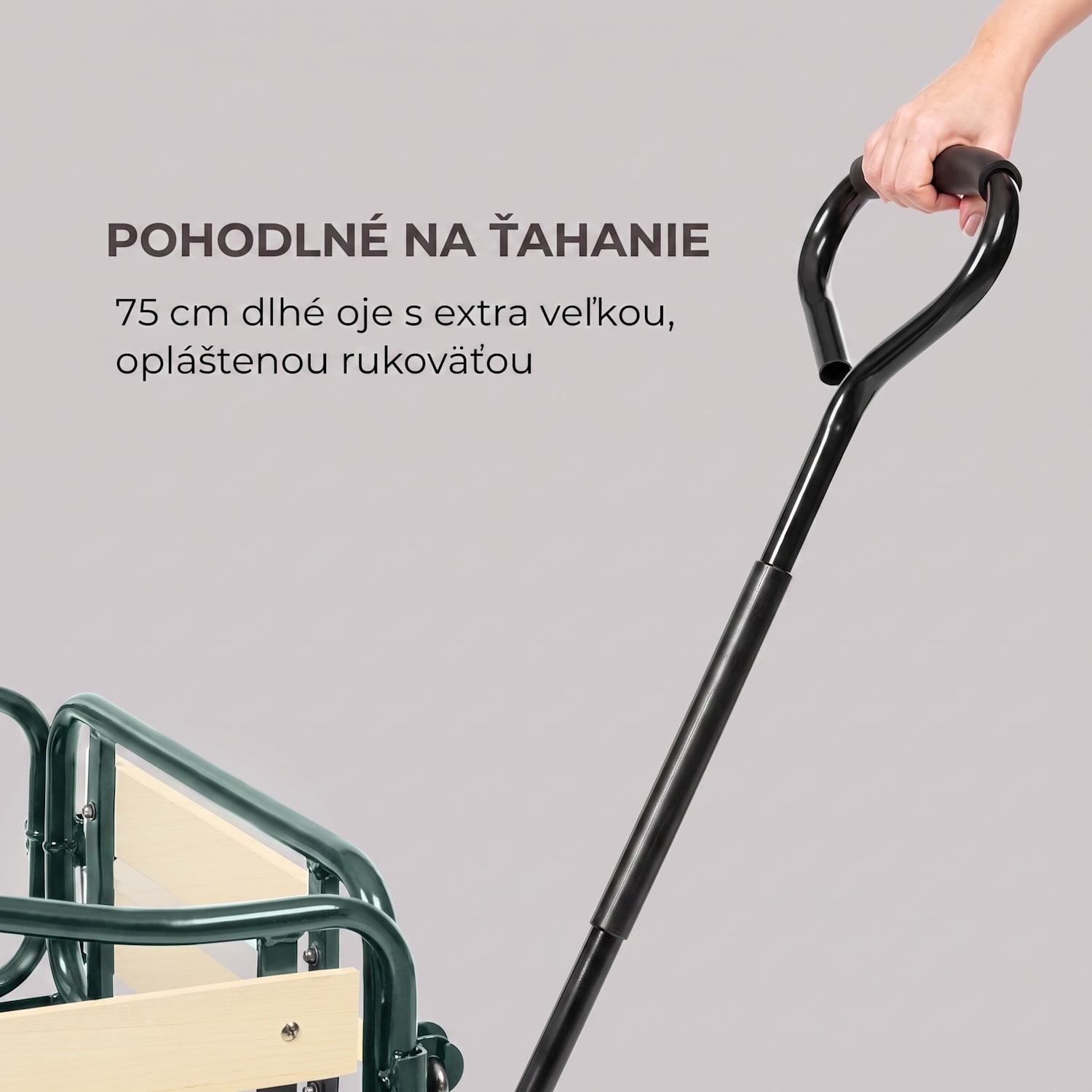 Ventura, ručný vozík, maximálna záťaž 300 kg, oceľ Tmavá zelená