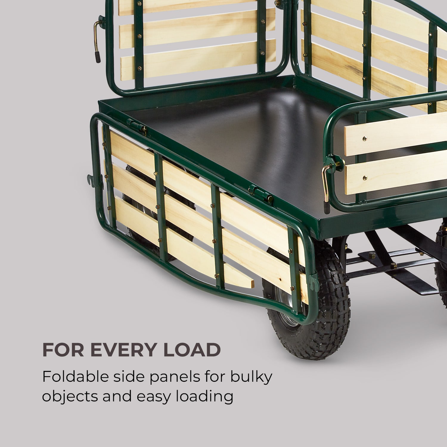 Ventura Handwagen Bolderwagen Zware Lasten 300 kg Staal Donkergroen