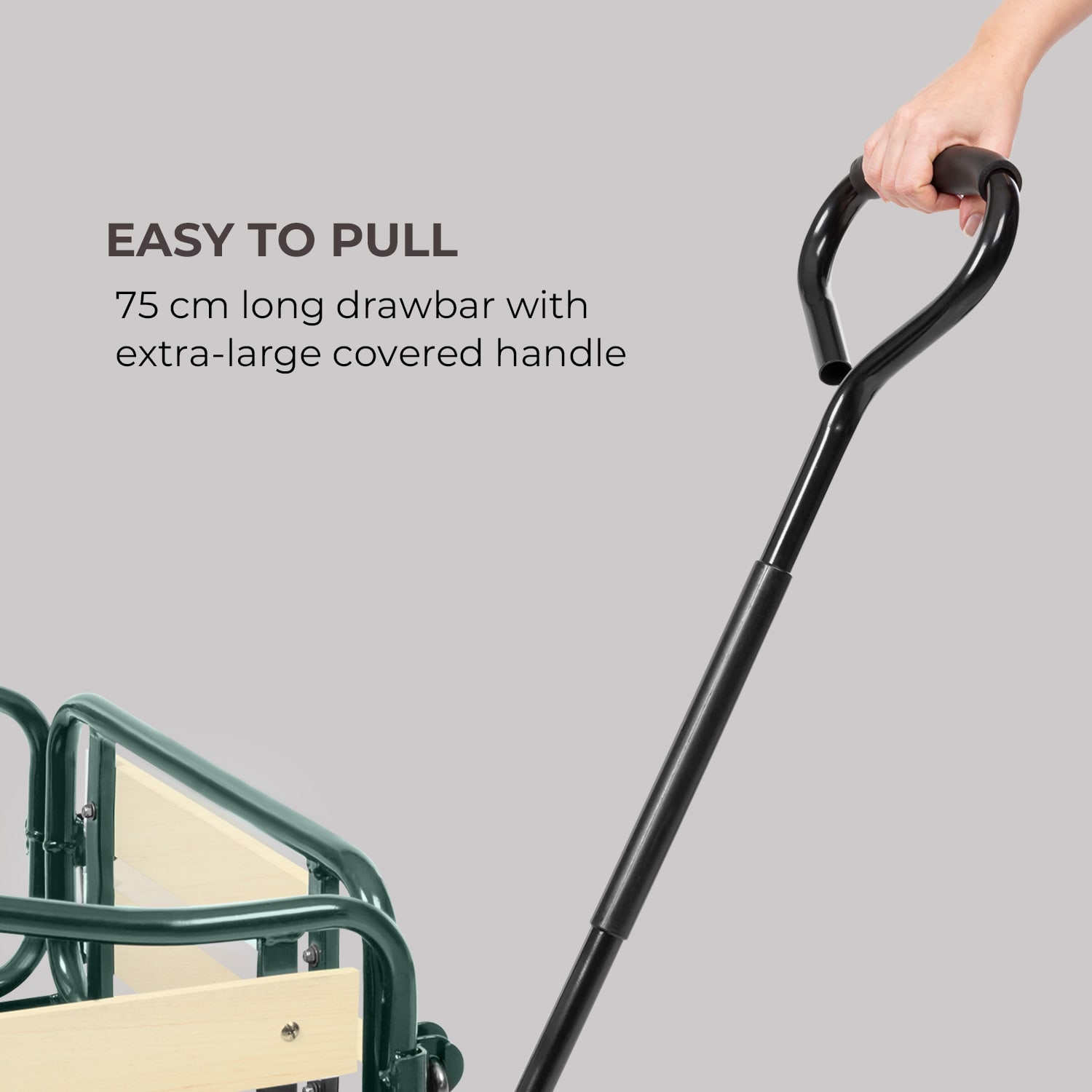 Ventura Handwagen Bolderwagen Zware Lasten 300 kg Staal Donkergroen