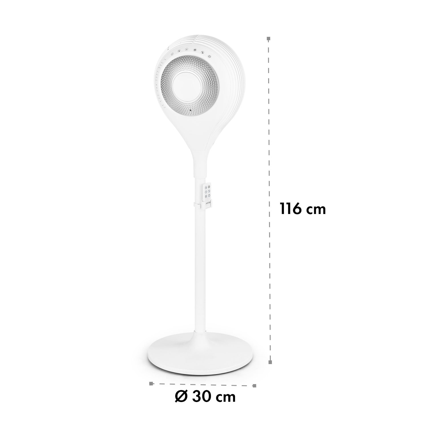 Airflex 360° staande ventilator lichaamssensor 56 W afstandsbediening wit 