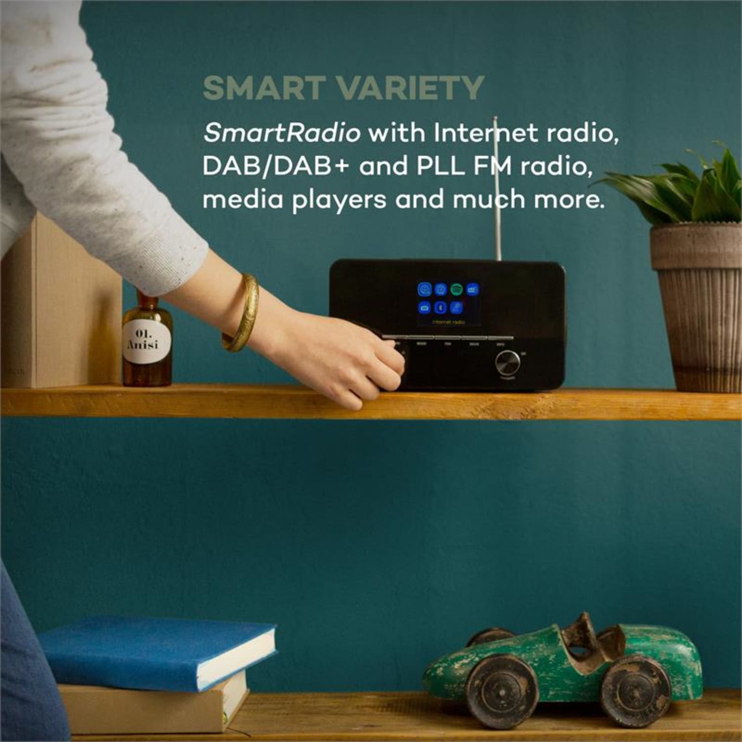 CONNECT 150 WH 2.1 INTERNETRADIO MEDIAPLAYER WIFI LAN USB DAB+ FM RDS AUX Bela