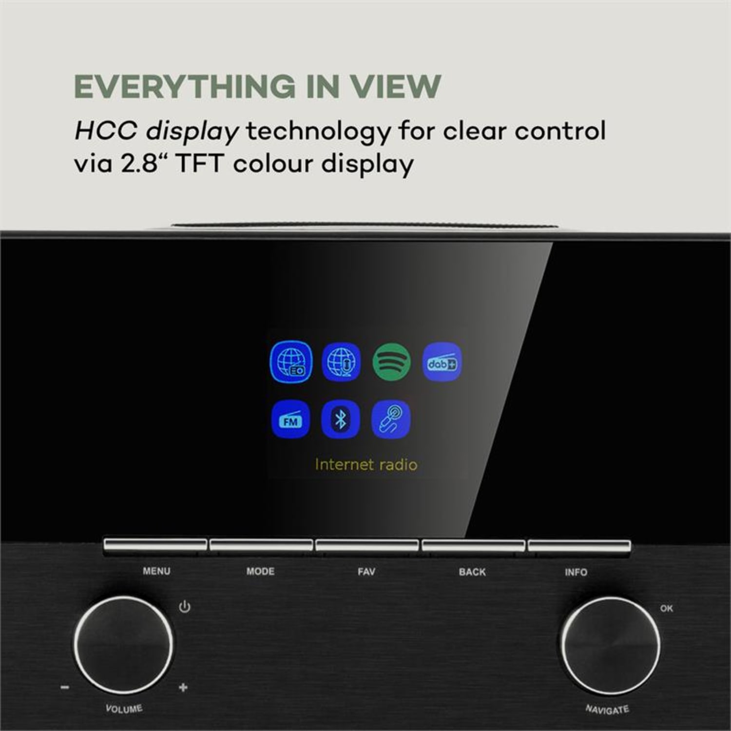 CONNECT 150 WH 2.1 INTERNETRADIO MEDIAPLAYER WIFI LAN USB DAB+ FM RDS AUX Bela