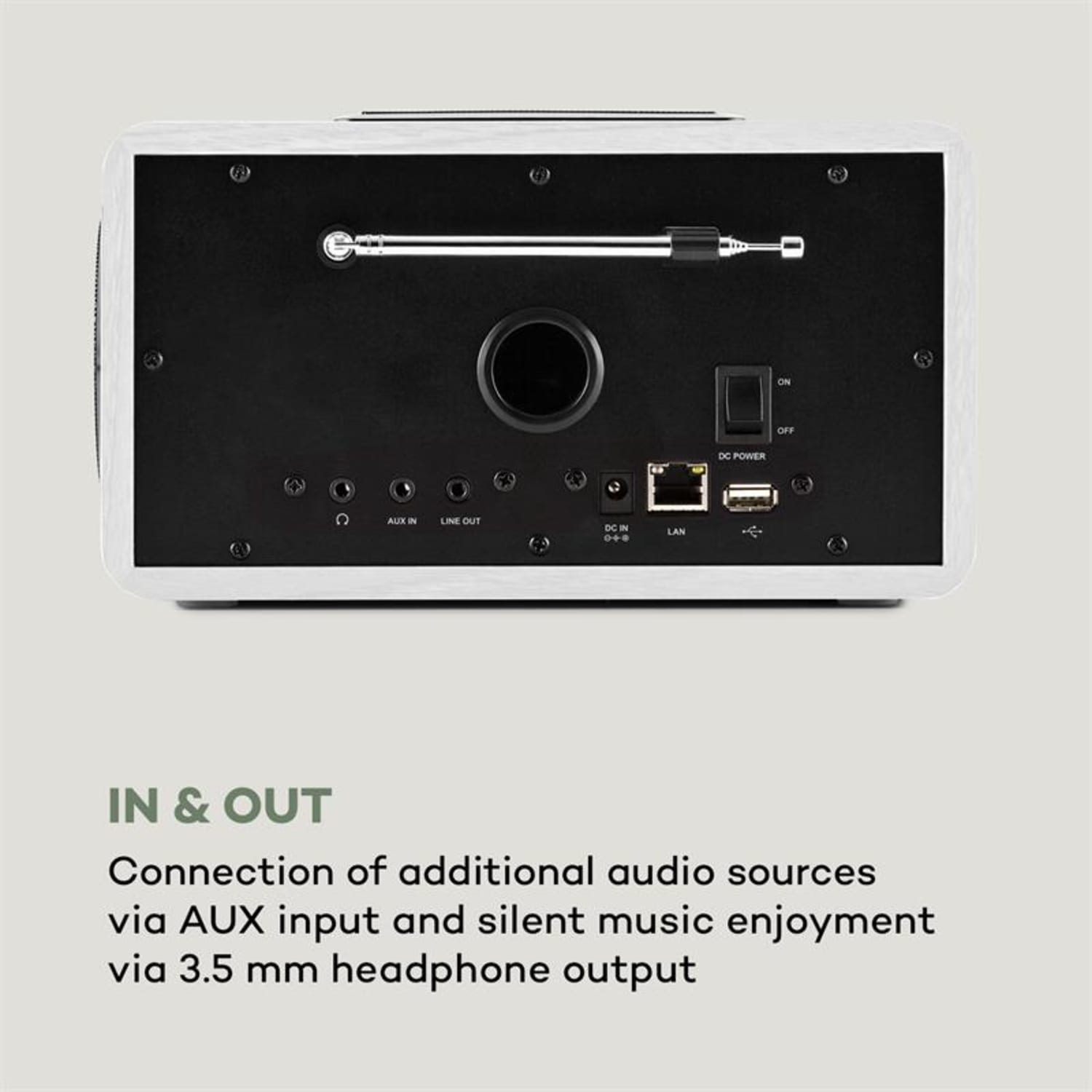 CONNECT 150 WH 2.1 INTERNETRADIO MEDIAPLAYER WIFI LAN USB DAB+ FM RDS AUX Bela