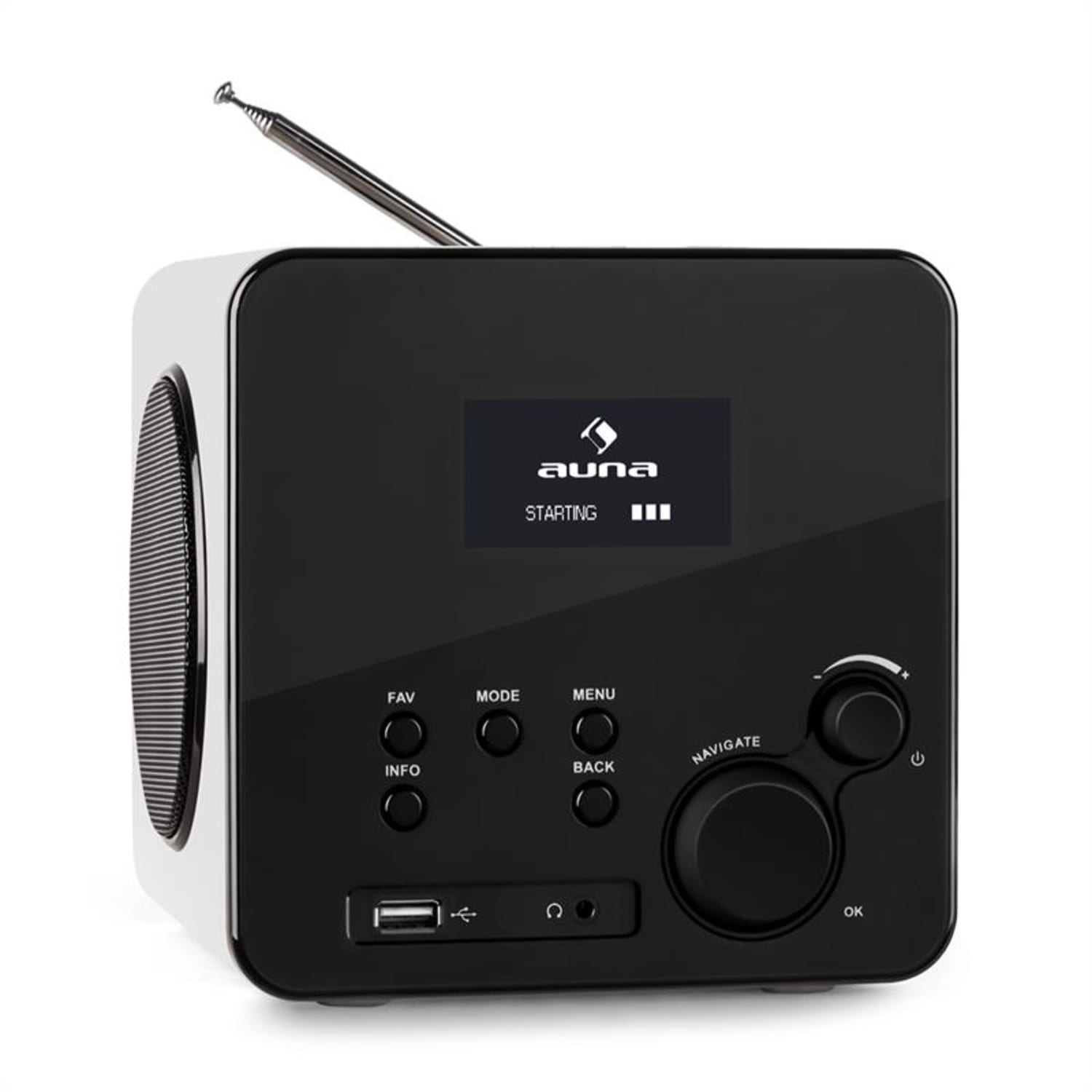 Radio Gaga Internet Radio WLAN / LAN DAB / DAB + FM USB AUX White 