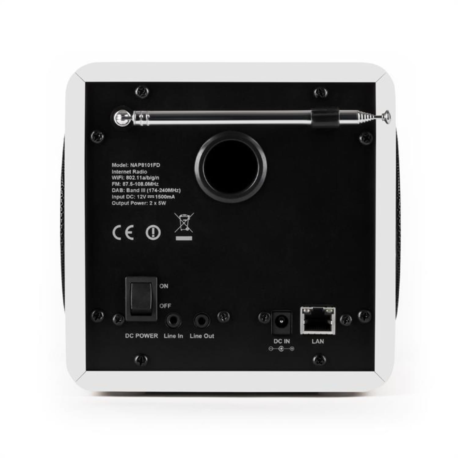 Radio Gaga Internet Radio WLAN / LAN DAB / DAB + FM USB AUX White 
