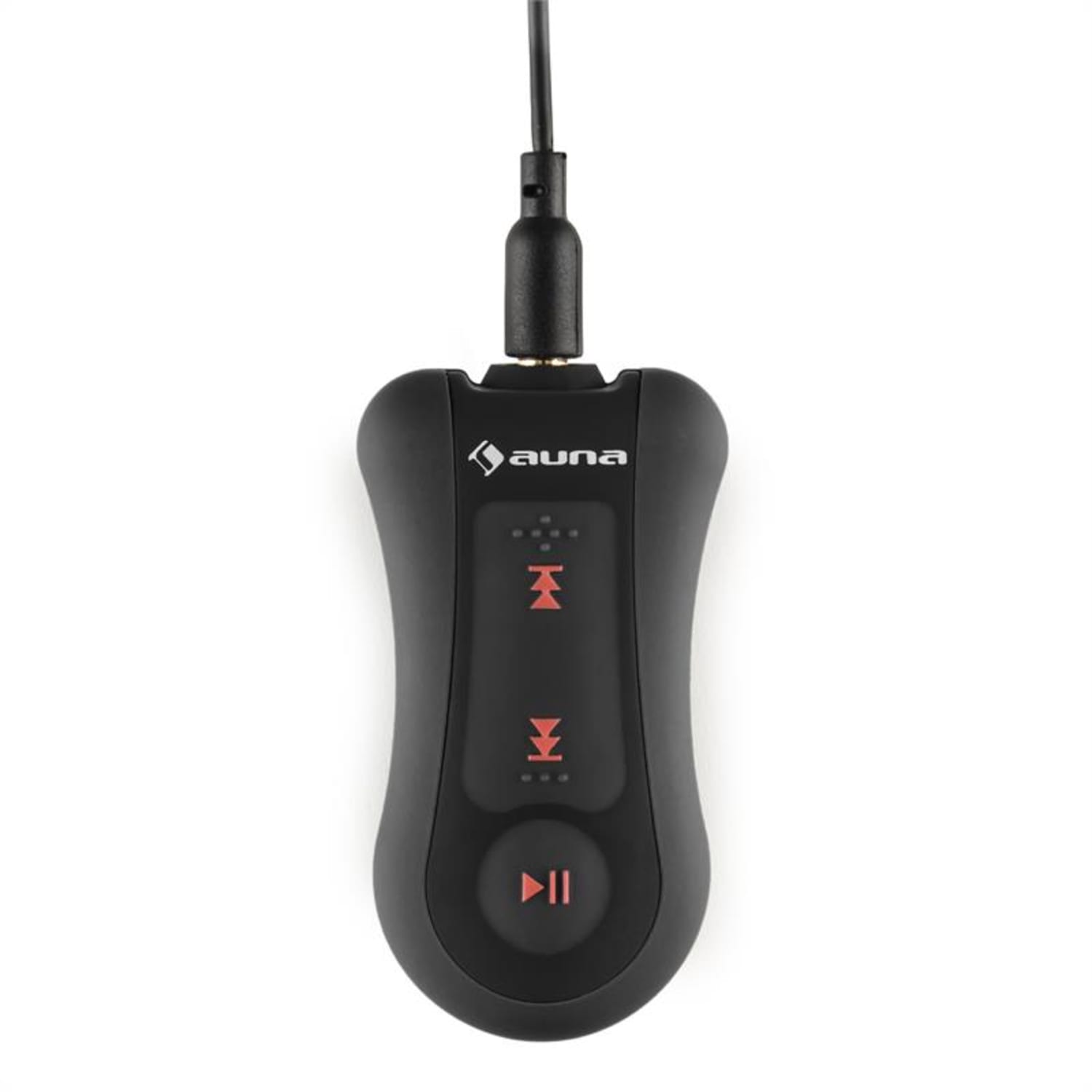Hidro 8 Leitor de MP3 4GB IPX 8 Impermeável Grampo c/Auriculares Preto 