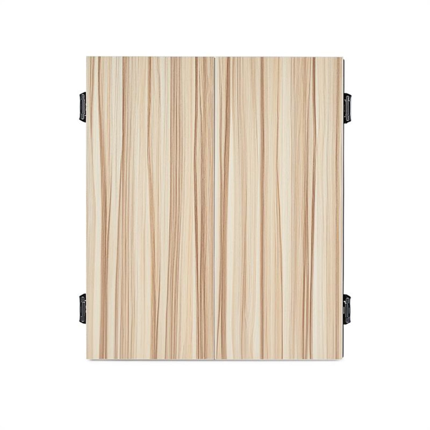 Dartmaster 180 Dartscheibe Dartautomat Softtip Türen beige Akazie
