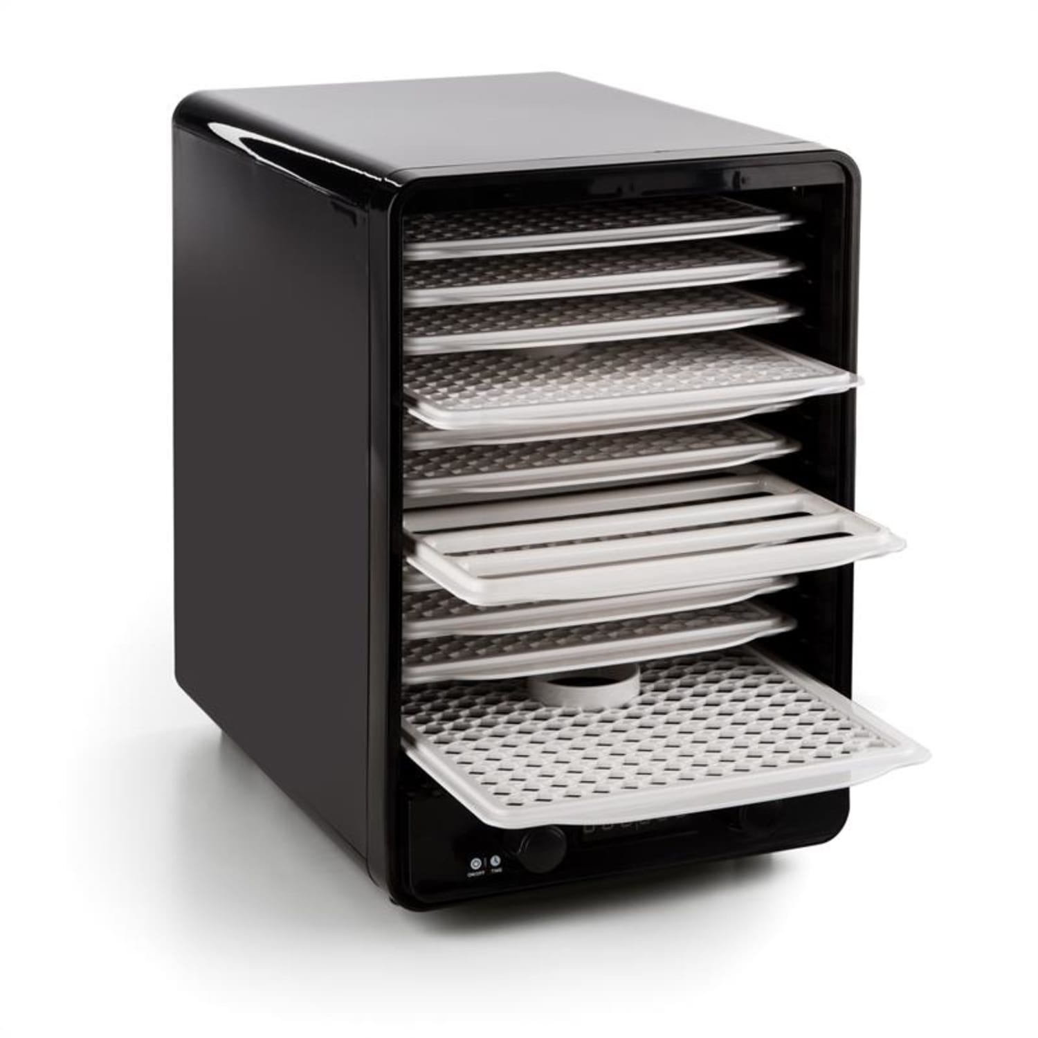KLARSTEIN FRUITCUBE, crna/bijela, 550 W, 10 etaža, sušač, dehidrator Crvena