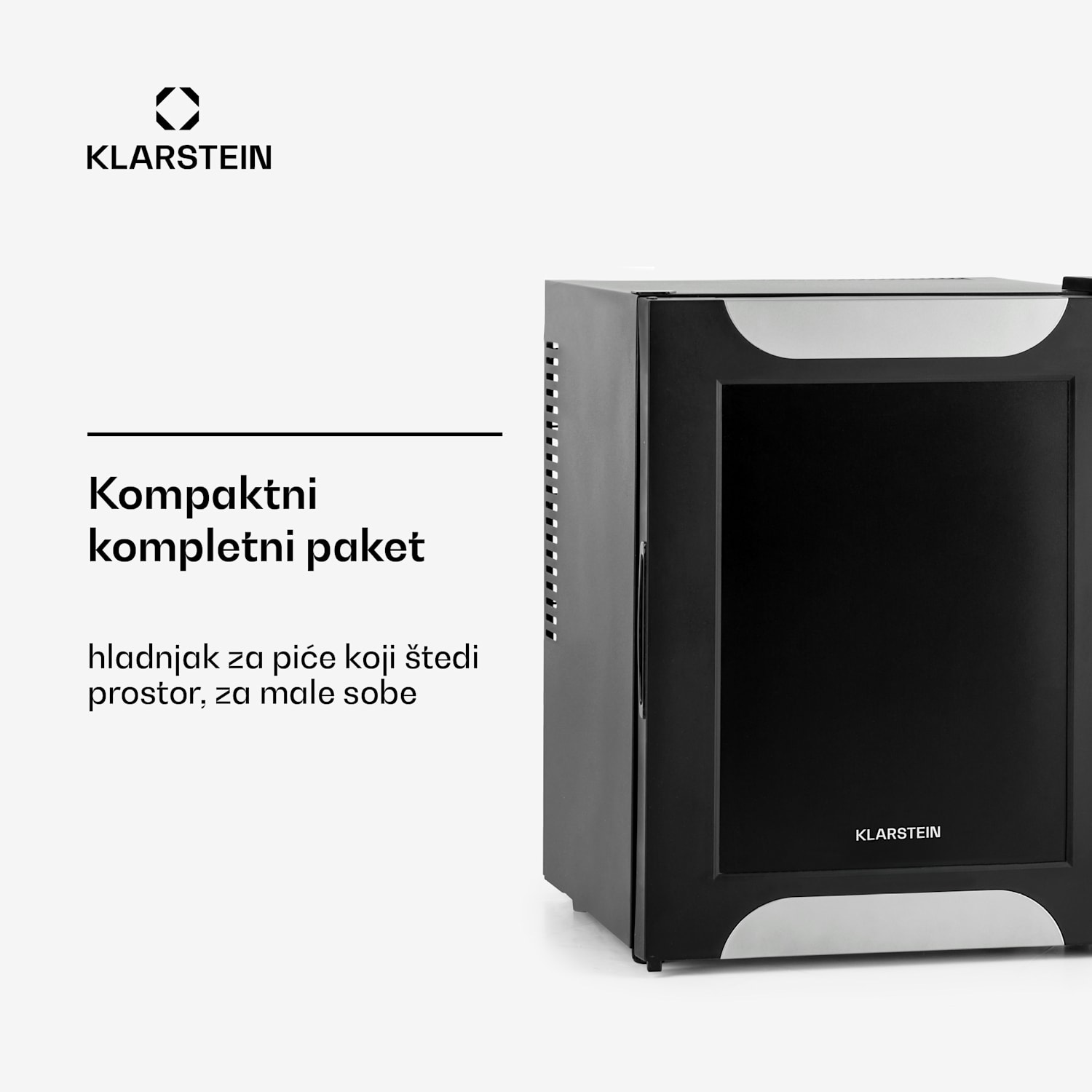 Happy Hour, crni s ukrasnim vratima, minibar, hladnjak, 33 L, tihi rad, G 33 Ltr | F | Crna