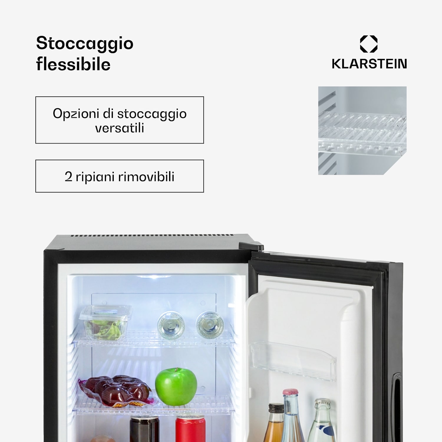 Happy Hour 33 Minibar 33l 5 - 15 °C EEK G 25dB luce LED 33 Ltr | F | Nero