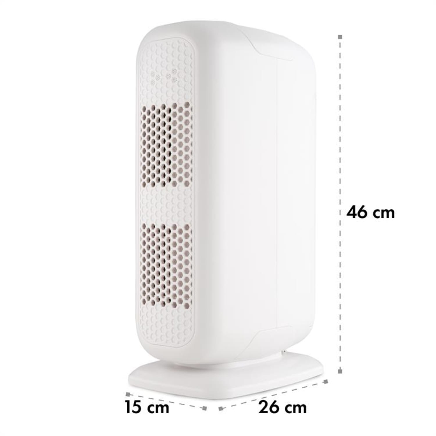 Davos Purificador de aire 5 en 1 con ionizador, 101 m³/h, en blanco/negro Blanco