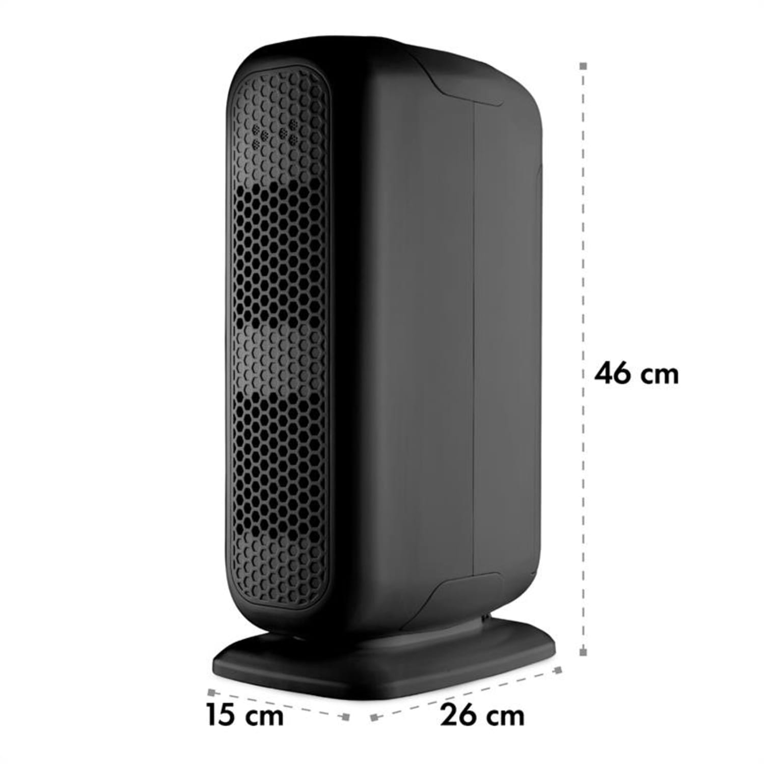 Davos Purificador de aire 5 en 1 con ionizador, 101 m³/h, en negro Negro