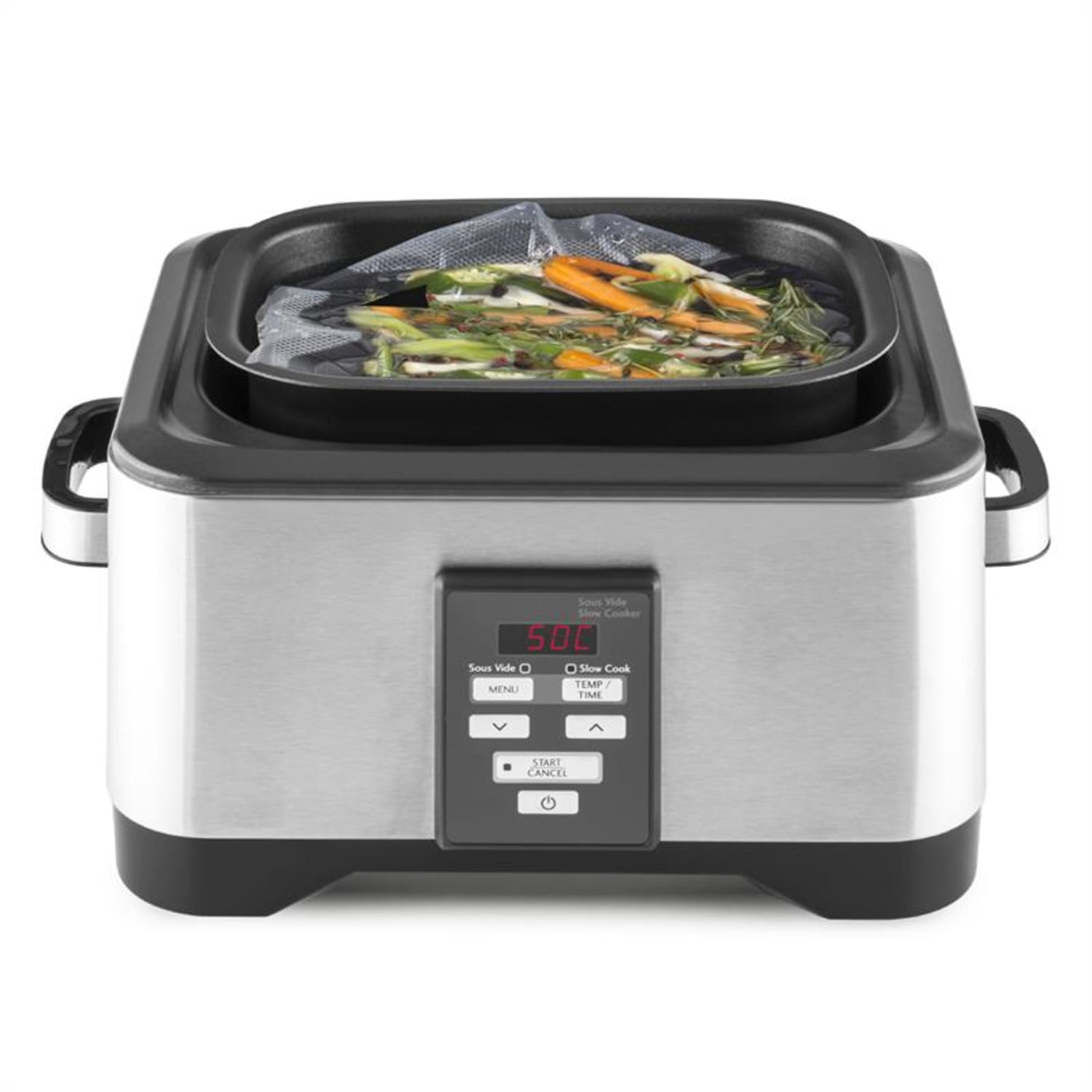 Deepdive sous-vide főző, lassú főző, 8 l, 550 W, csiszolt nemesacél 