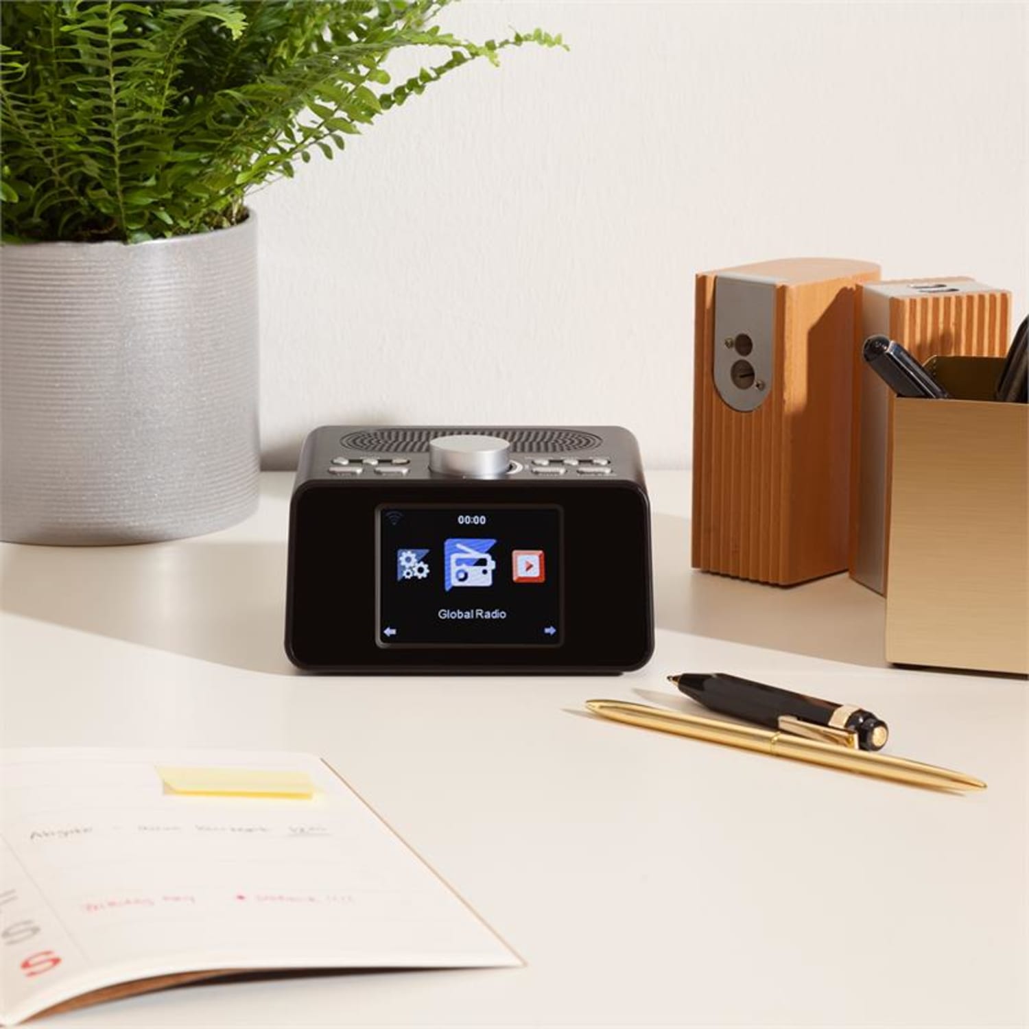 i-snooze, biele, internetové rádio, WLAN, USB, AUX, 3,2" TFT farebný displej 