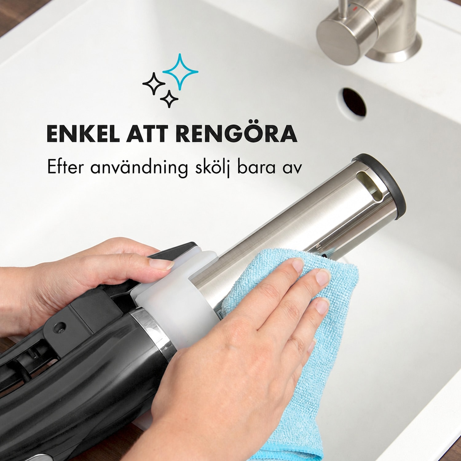 Quickstick Sous Vide-maskin | termostat: 50-95 °C i steg om 0,5 °C | cirkulationspump för 20 l | ädelstål 