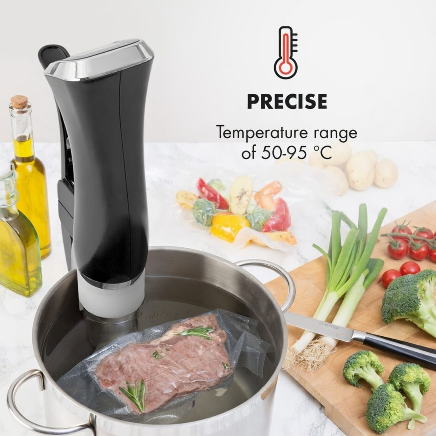 Quickstick, kuhalo sous vide, termostat, cirkulacijska pumpa, 2 L, nehrđajući čelik 