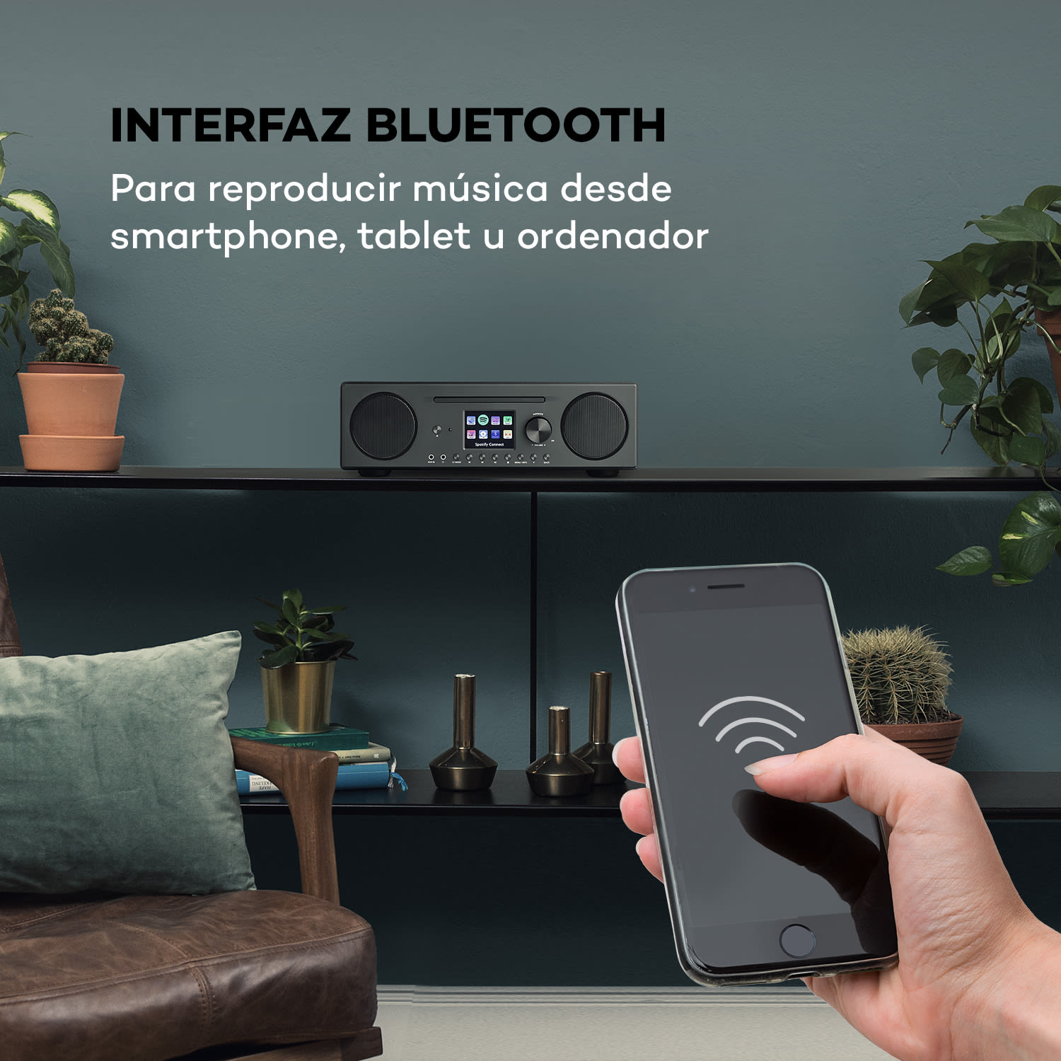 Internetradio Connect CD Radio por internetSpotify Connect Bluetooth App 