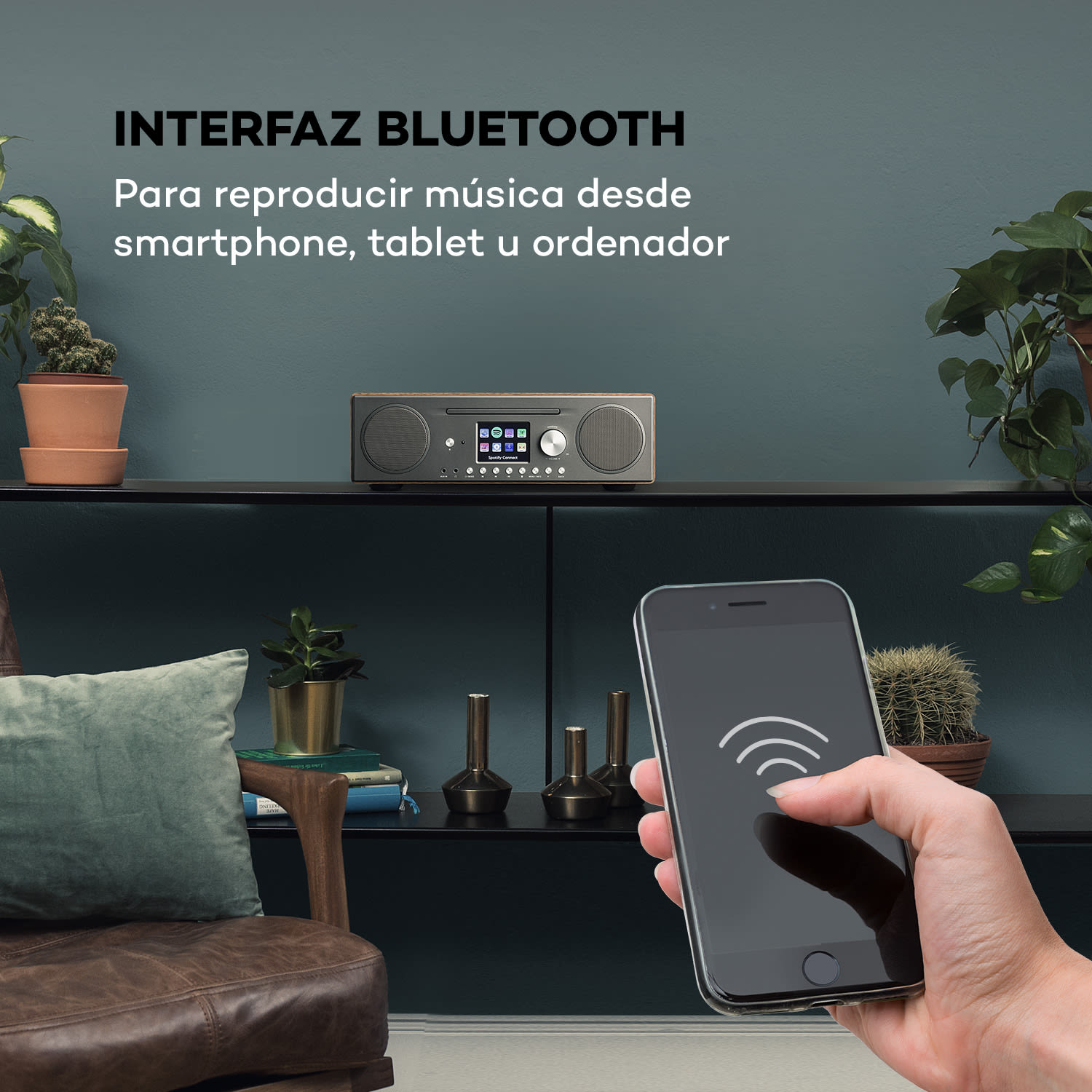 Internetradio Connect CD Radio por internet Spotify Connect Bluetooth App C 