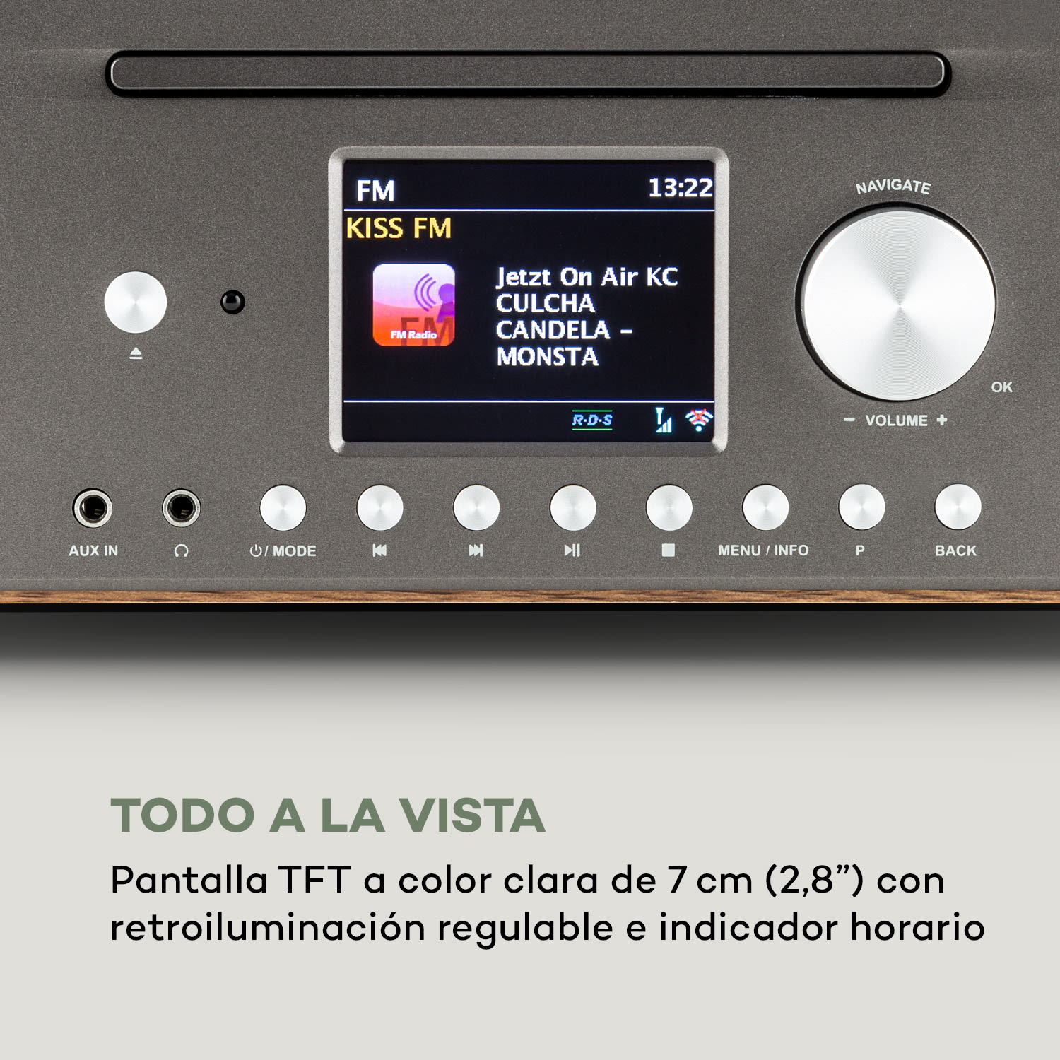 Internetradio Connect CD Radio por internet Spotify Connect Bluetooth App C 