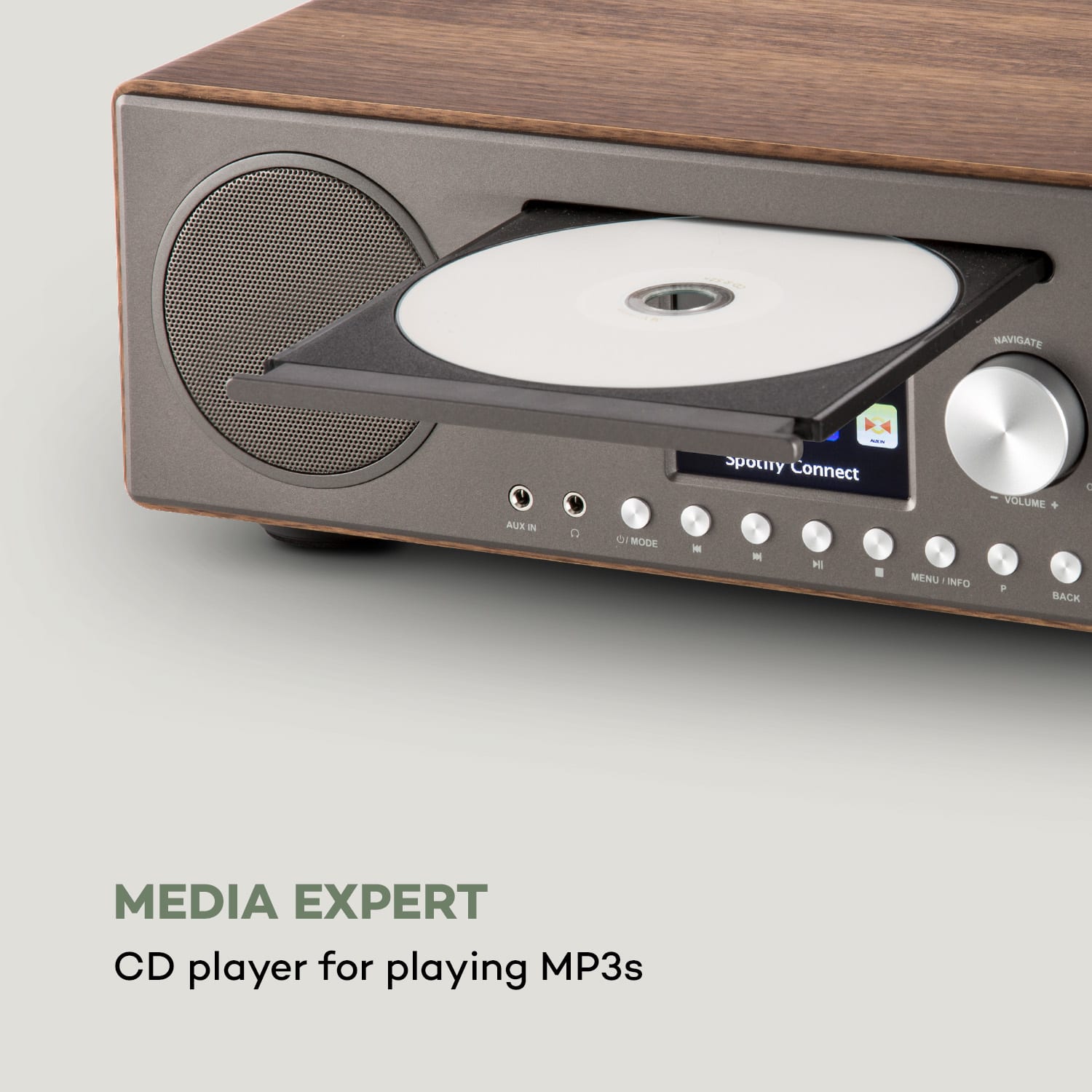 Internet Radio Connect CD Internet Radio Media Player Spotify Connect Walnut 