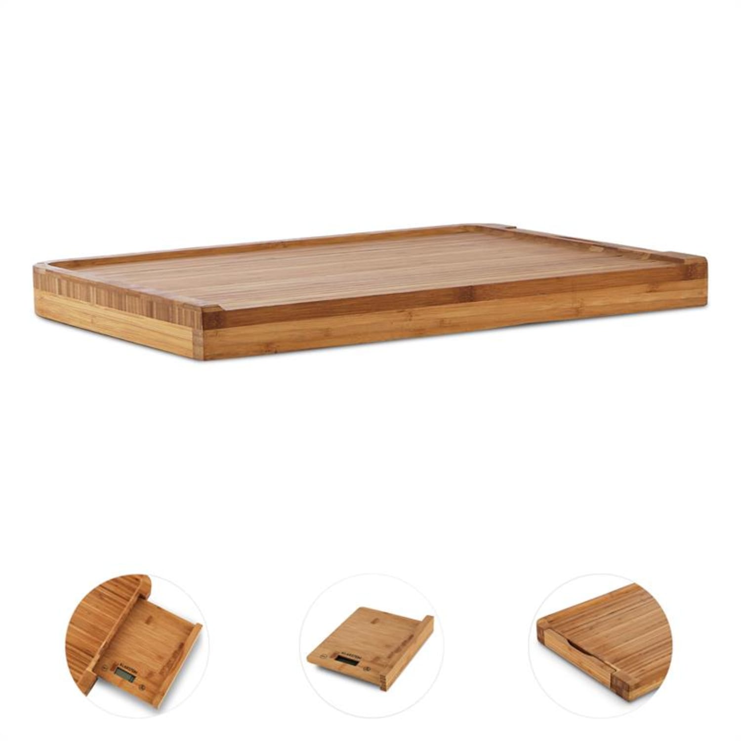 Chopmaster Tagliere e Bilancia da Cucina 5 kg Bambù 