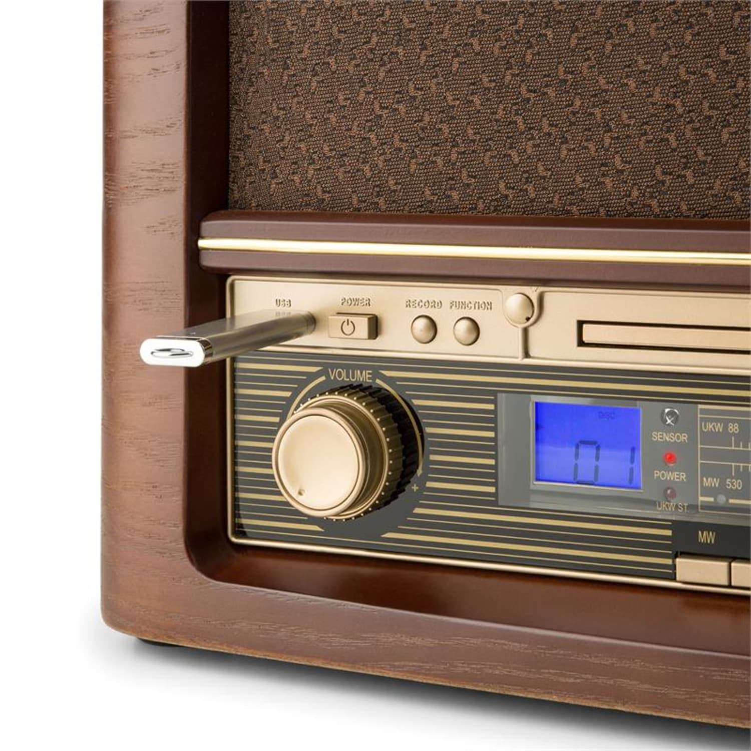 Belle Epoque 1906 DAB equipo de sonido retro CD MP3 USB FM Reproductor de CD