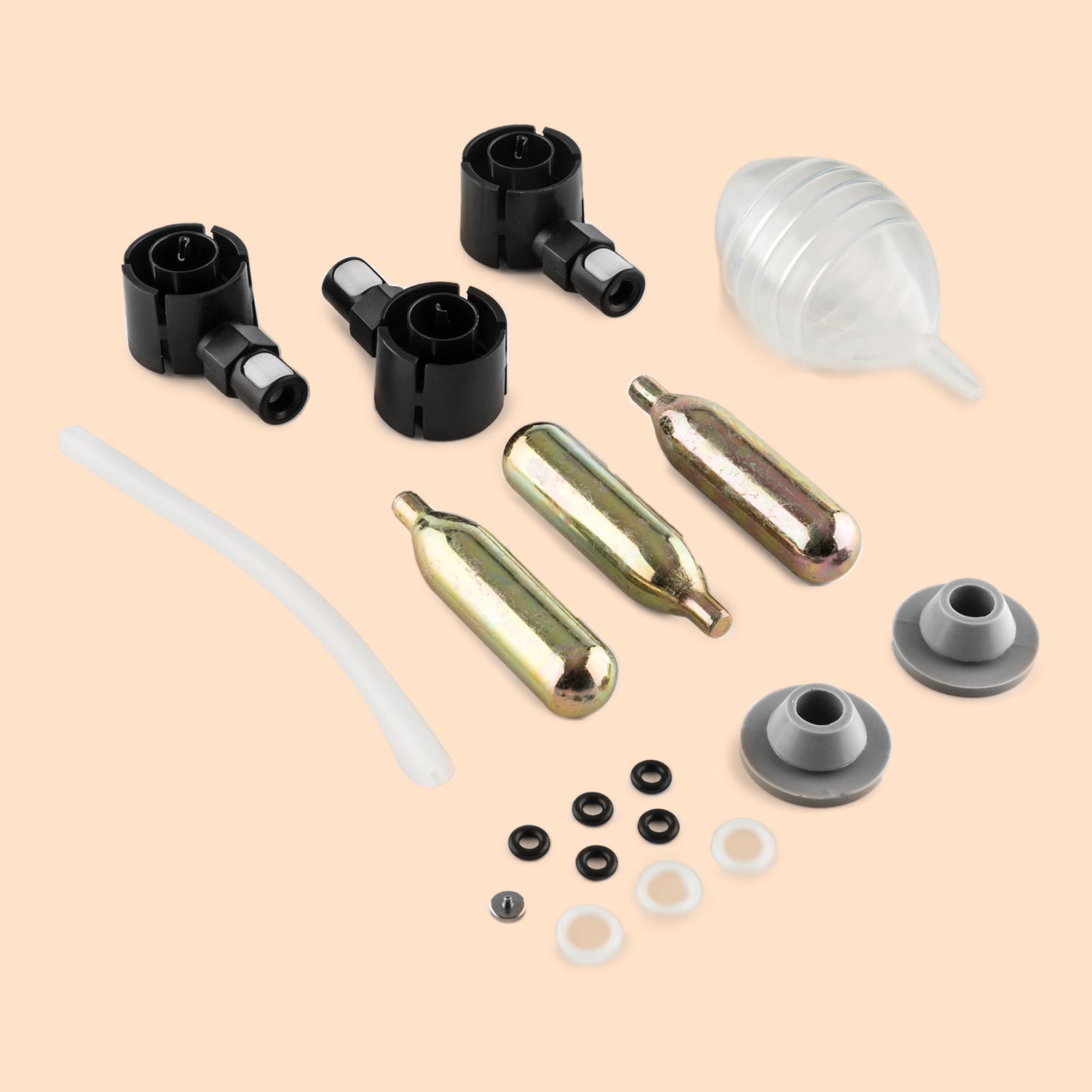 Skal Bierzapfanlage Bierkühler 5l Fässer CO2 Edelstahl Schwarz / Silber-Metallic