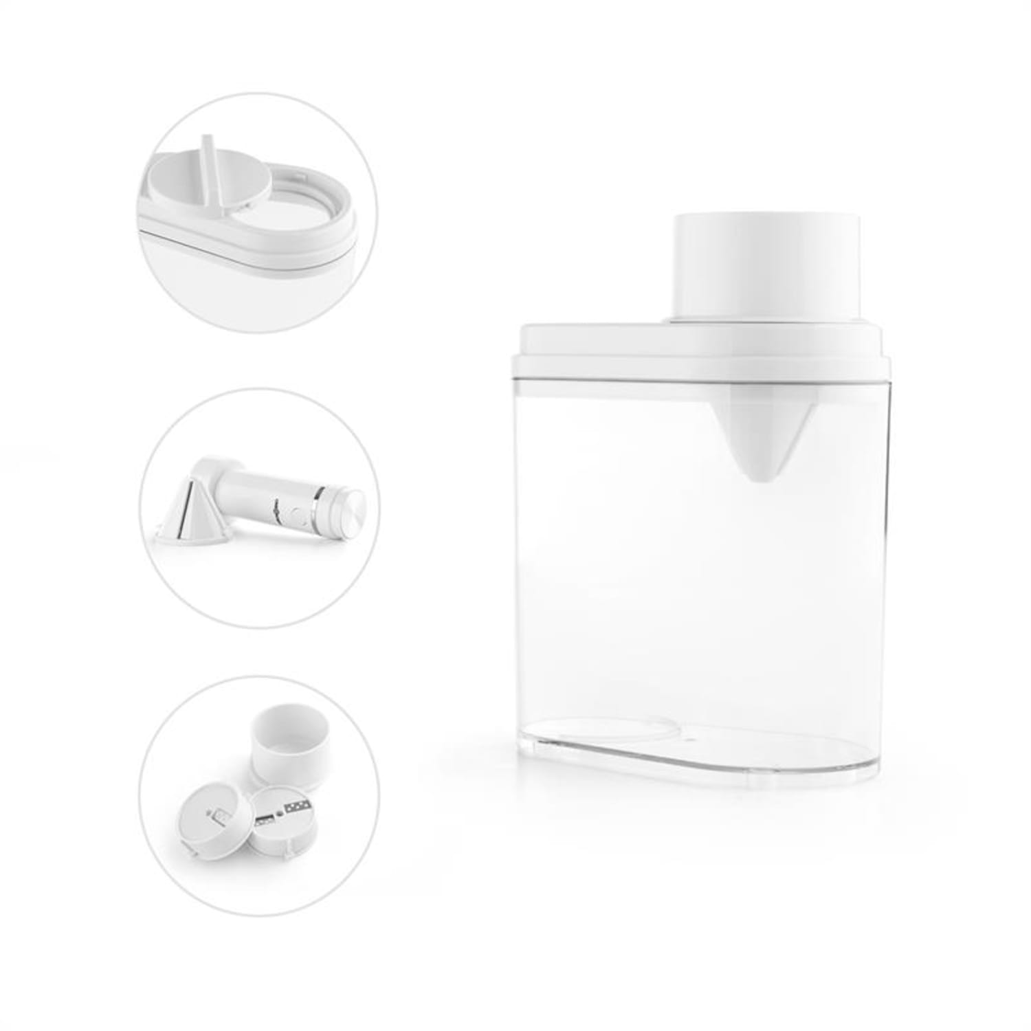 Spirou Découpe-légumes électrique coupe spirale 100W 3 lames -blanc Blanc