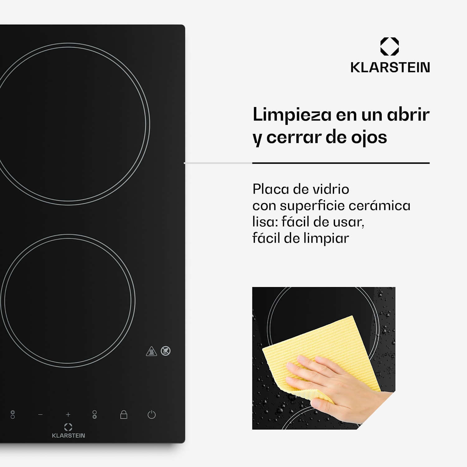 VariCook Domino placa de vitrocerámica halógena instalación 3000W 