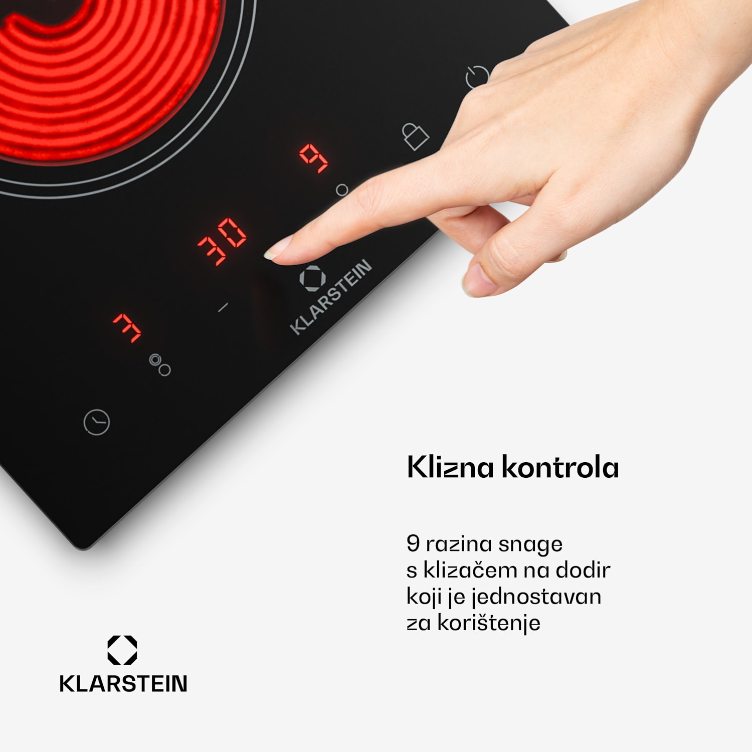 VariCook Domino, indukcijska ploča za kuhanje, 3000W Nehrđajući čelik