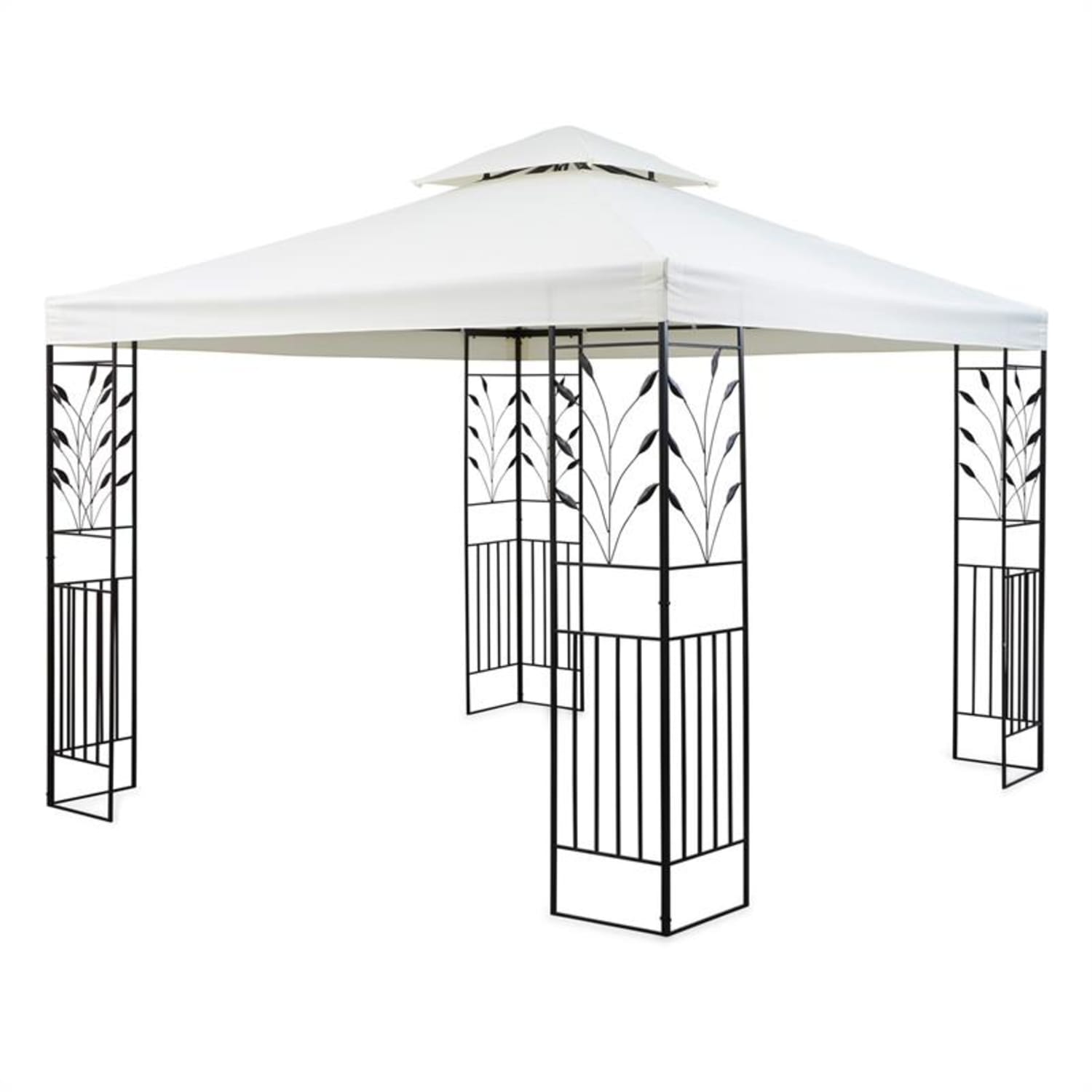 Odeon Beige, pawilon ogrodowy, 3 x 3 m, stal/poliester, kolor jasnobeżowy Kremowy